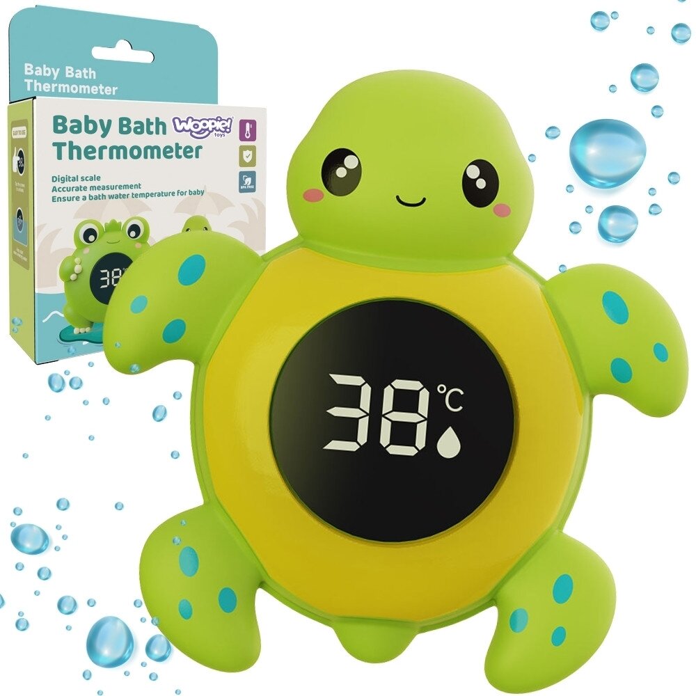 WOOPIE BABY 2in1 maudynių termometras vandens ir patalpos temperatūrai matuoti Vėžliukas WOOPIE BABY 2in1 maudynių termometras vandens ir patalpos temperatūrai matuoti Vėžliukas