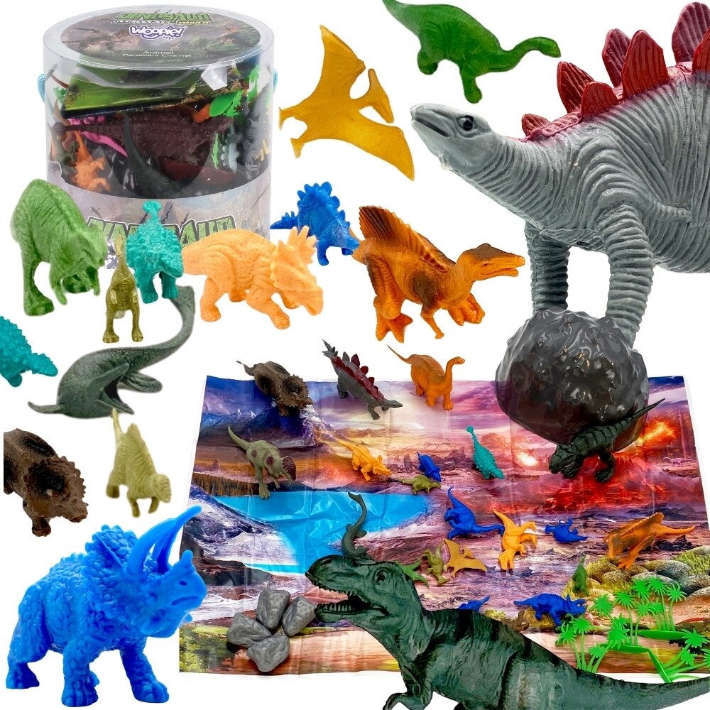 WOOPIE Dinozaurų figūrėlių rinkinys 34 vnt. WOOPIE Dinozaurų figūrėlių rinkinys 34 vnt.