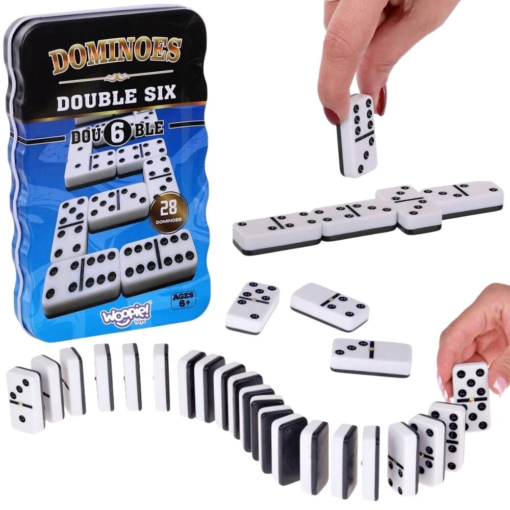 WOOPIE Domino klasikinis loginis žaidimas 28 kaladėlės WOOPIE Domino klasikinis loginis žaidimas 28 kaladėlės