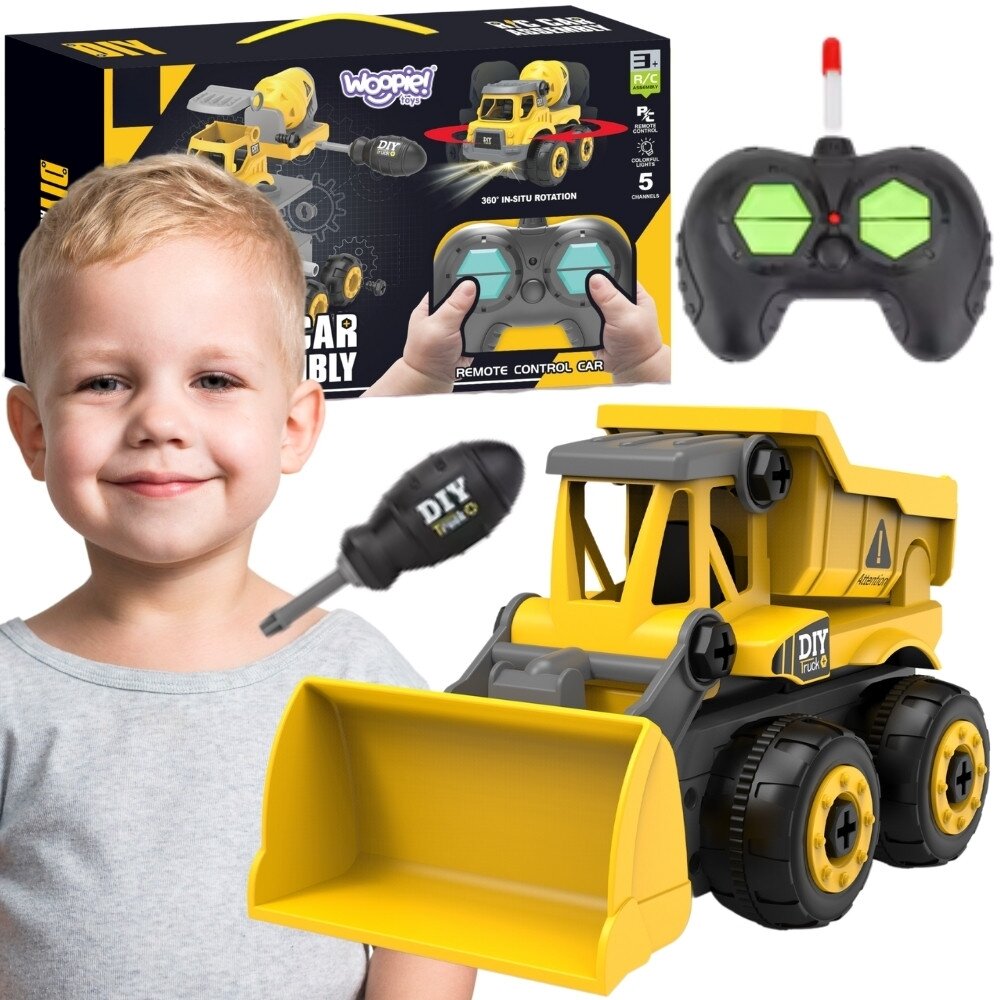 WOOPIE Nuotoliniu būdu valdomas statybinis automobiliukas DIY