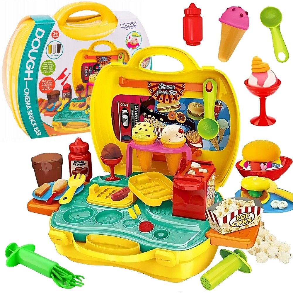 WOOPIE Plastilino užkandžių gaminimo rinkinys WOOPIE Plastilino užkandžių gaminimo rinkinys