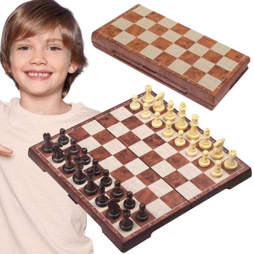 WOOPIE Magnetiniai šachmatai ir šaškės 2in1