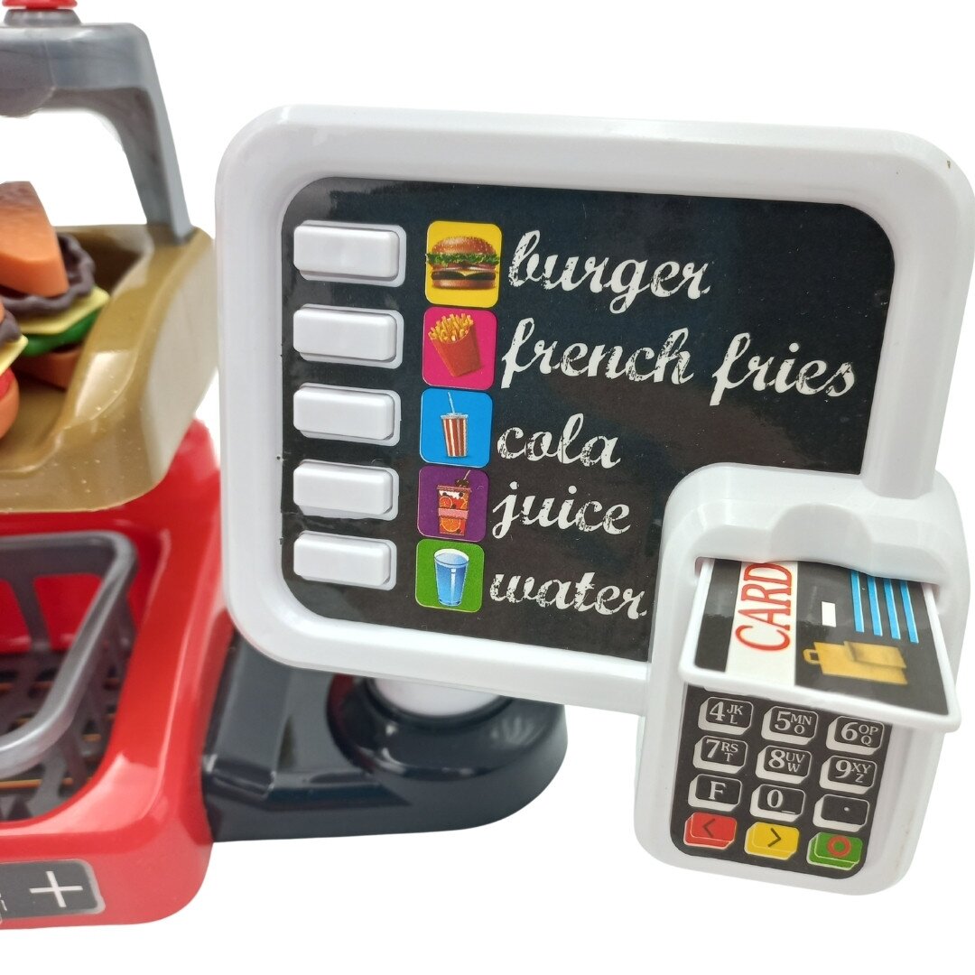 WOOPIE Fast Food XXL parduotuvė-restoranas su kasa + gėrimų dozatorius 5