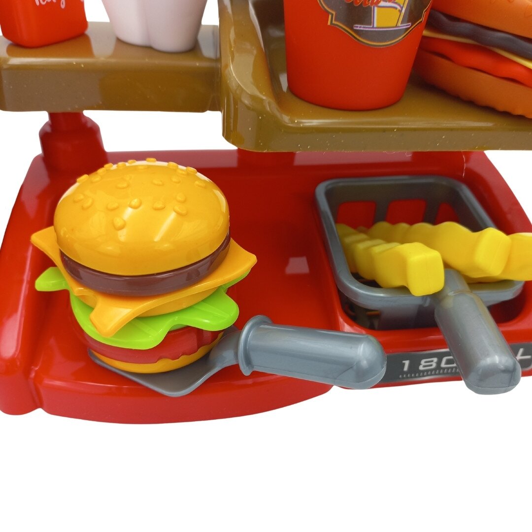WOOPIE Fast Food XXL parduotuvė-restoranas su kasa + gėrimų dozatorius 9