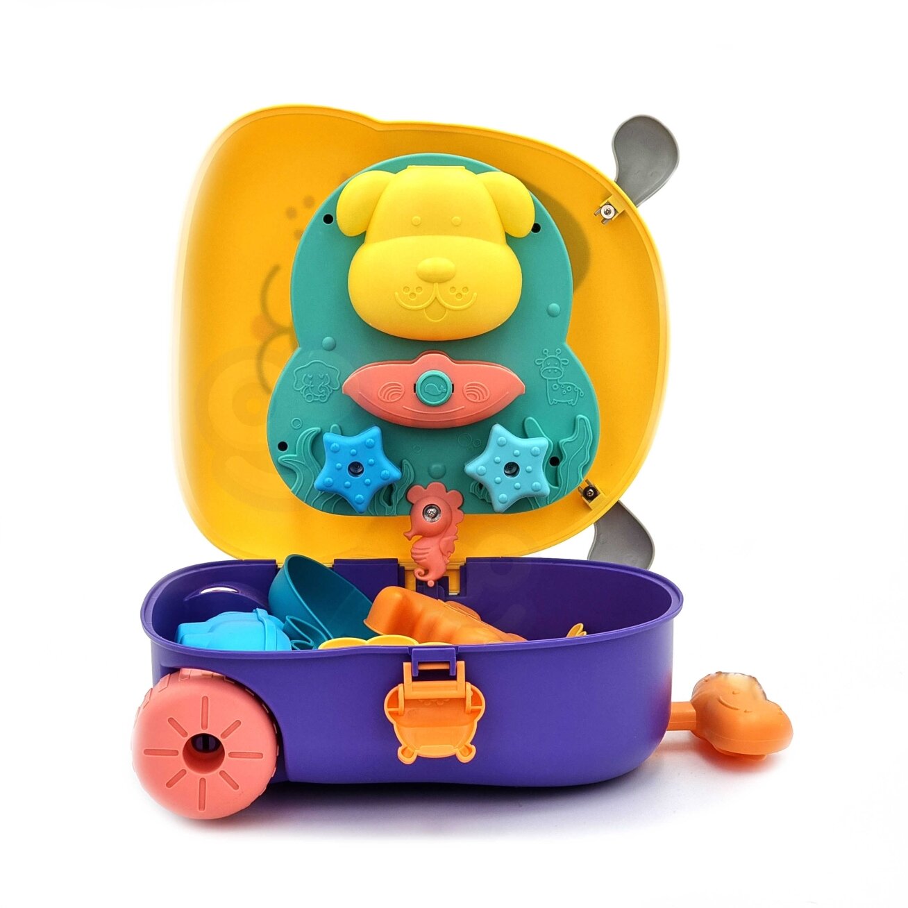 WOOPIE Smėlio rinkinys 3in1 Lagaminas Šuniukas Vandens staliukas 10 WOOPIE Smėlio rinkinys 3in1 Lagaminas Šuniukas Vandens staliukas 10