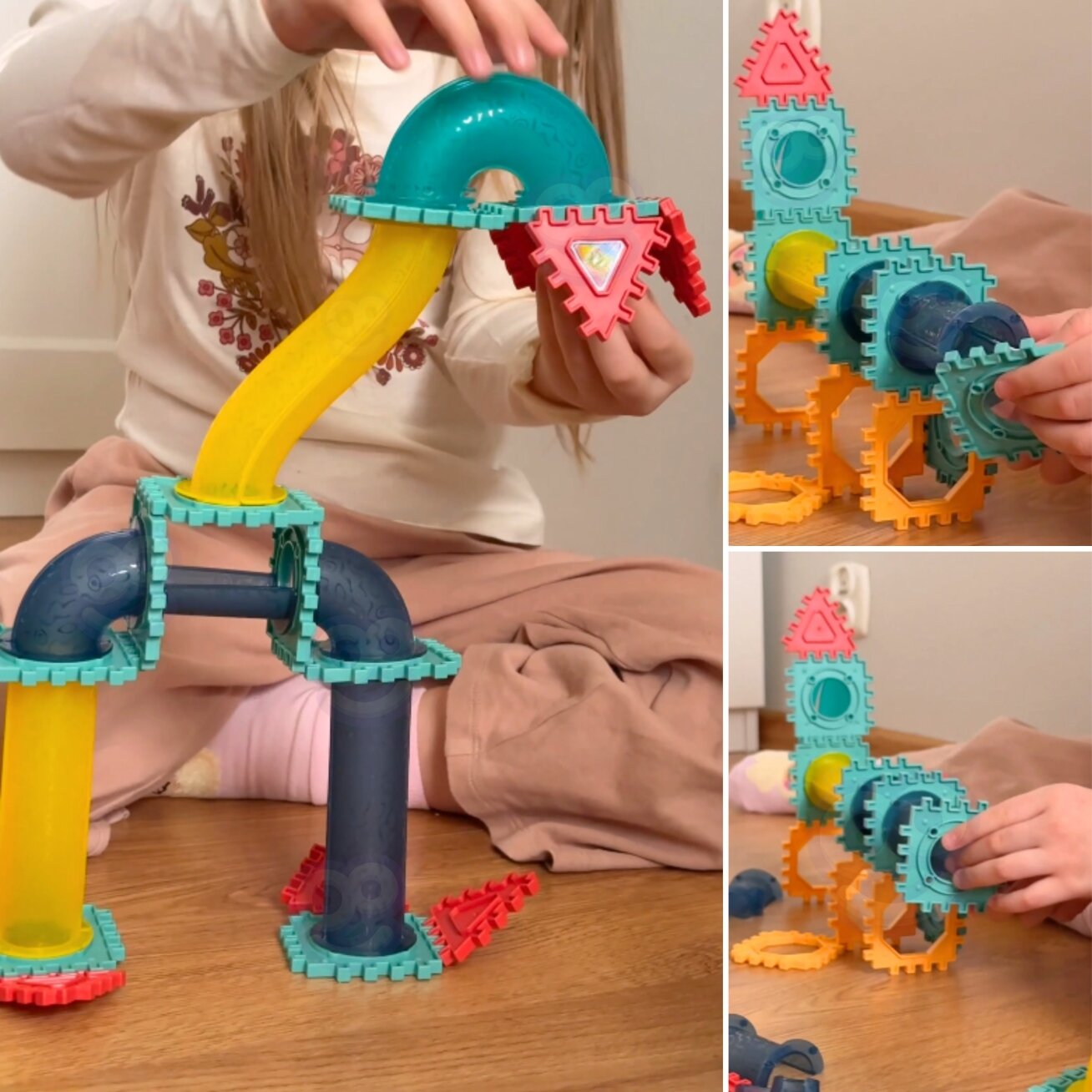 WOOPIE 3D konstrukcinės kaladėlės Edukacinis rinkinys Kamuoliukų takelis 228 el. 2 WOOPIE 3D konstrukcinės kaladėlės Edukacinis rinkinys Kamuoliukų takelis 228 el. 2
