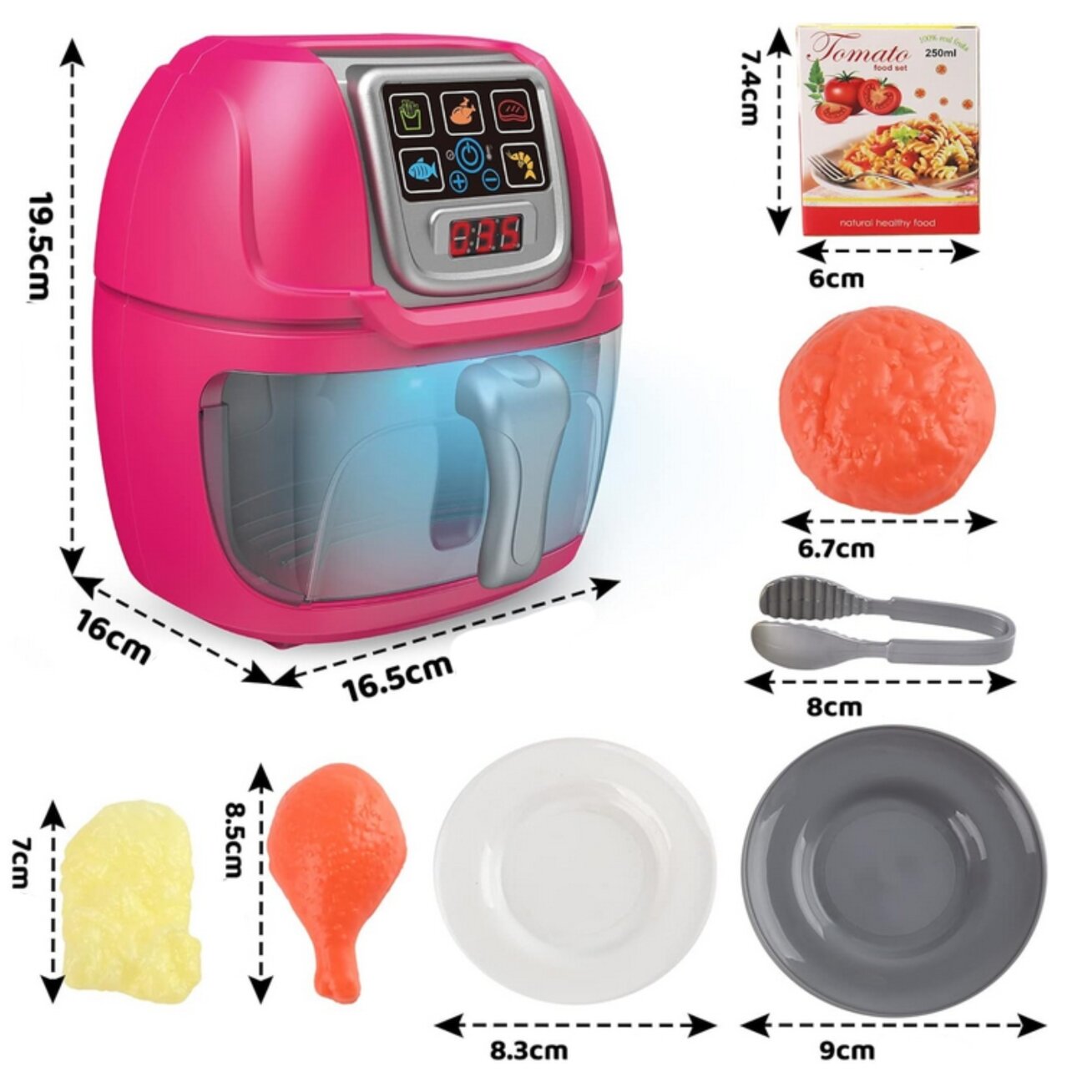 WOOPIE Air Fryer Interaktyvi gruzdintuvė mažiesiems virėjams 5