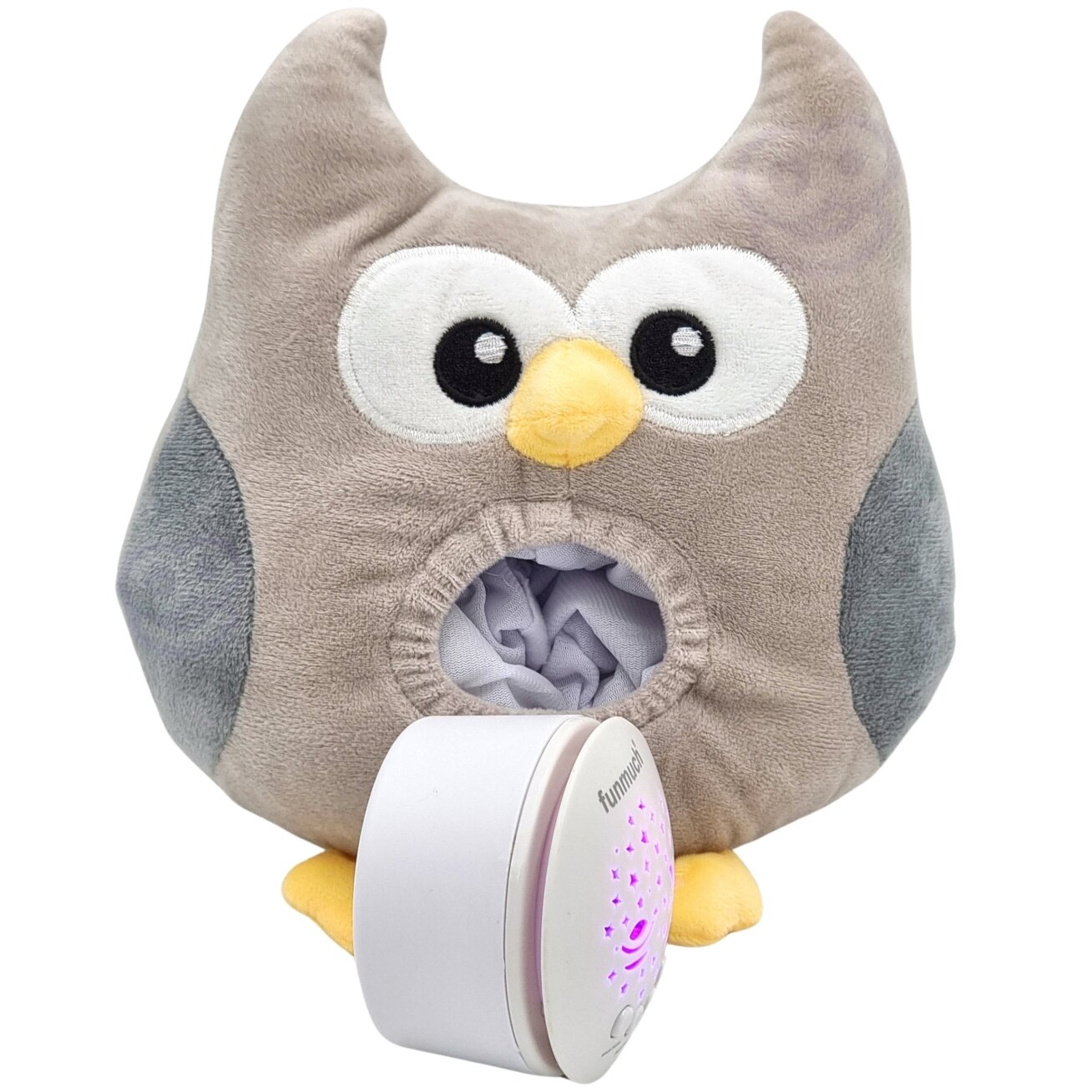 WOOPIE BABY Minkštas migdukas su projektoriumi 2in1 Pelėda – 10 lopšinių 10