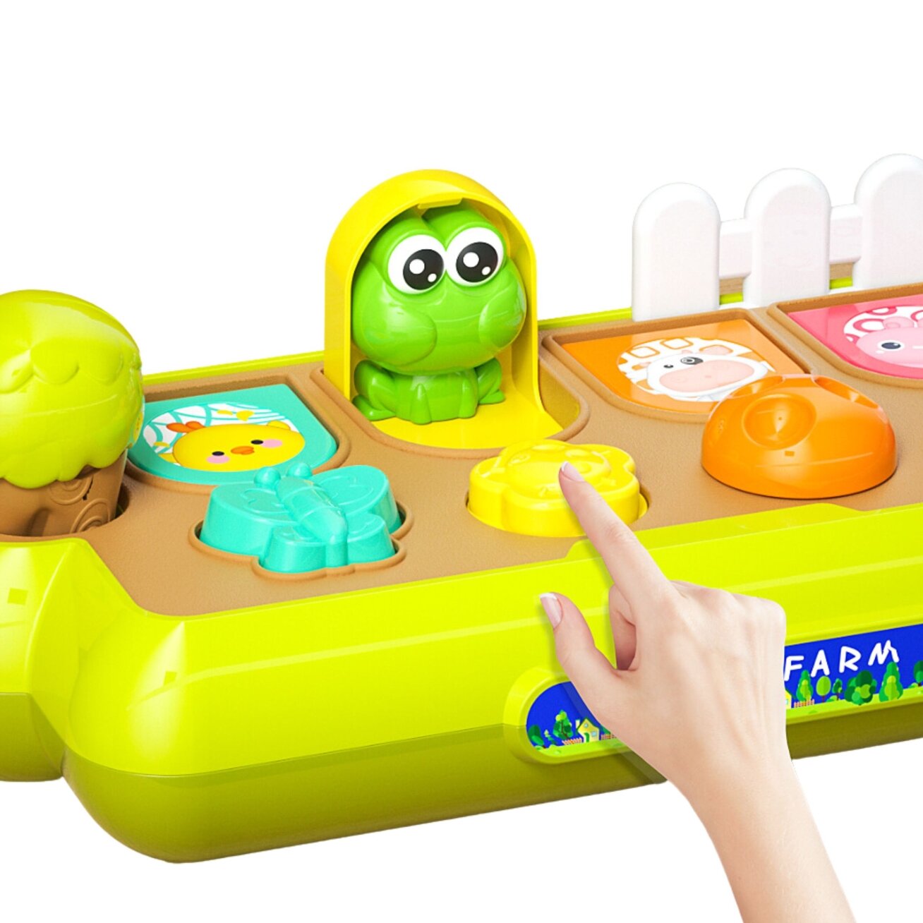 WOOPIE BABY edukacinis žaislas Iššokantys gyvūnėliai Linksmas ūkis POP-UP 11 WOOPIE BABY edukacinis žaislas Iššokantys gyvūnėliai Linksmas ūkis POP-UP 11