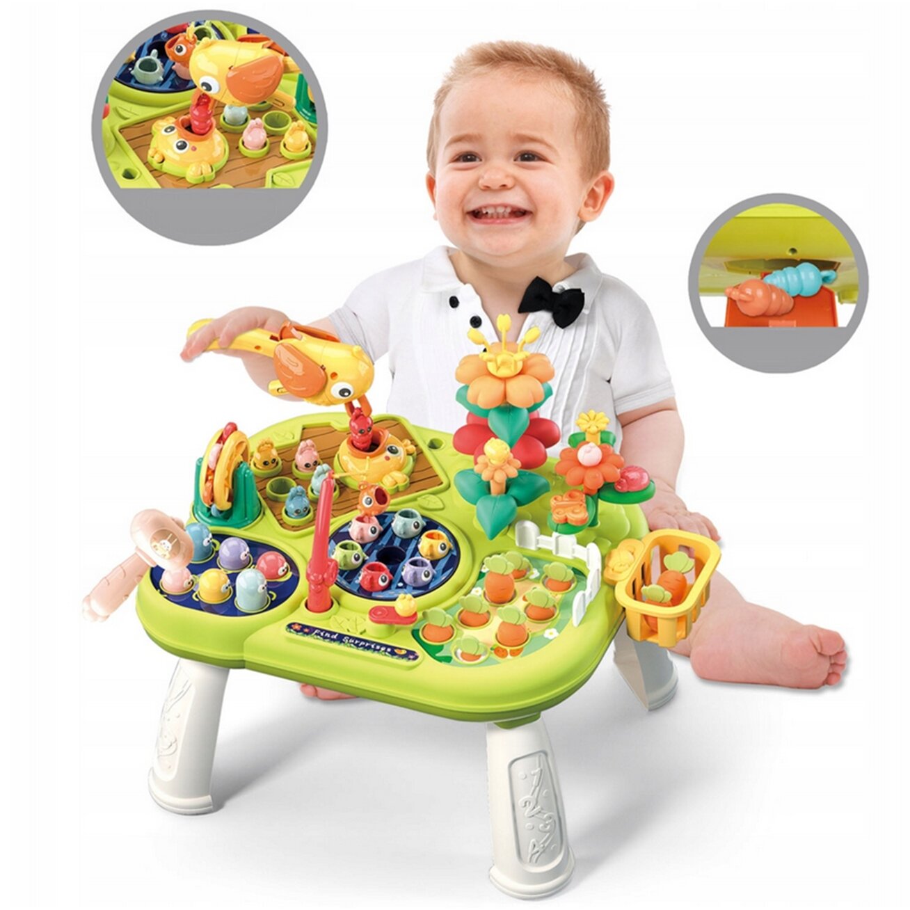 WOOPIE BABY Interaktyvus edukacinis daugiafunkcis staliukas 8in1 Montessori 11