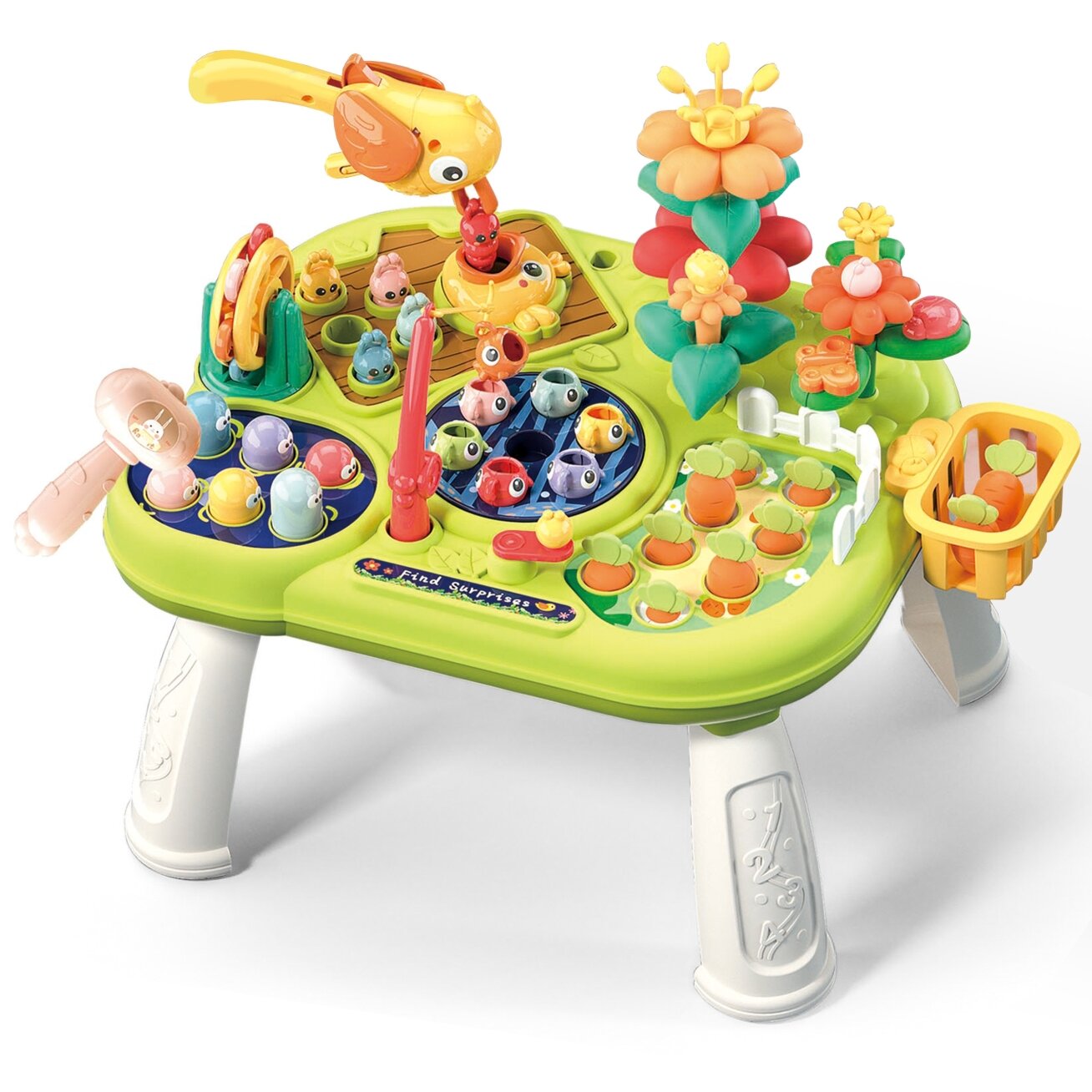 WOOPIE BABY Interaktyvus edukacinis daugiafunkcis staliukas 8in1 Montessori 9