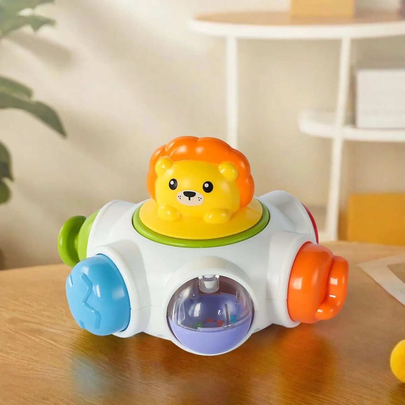 WOOPIE BABY Kosminė veiklų raketa – edukacinis sensorinis veiklų kubas 18m+ 2