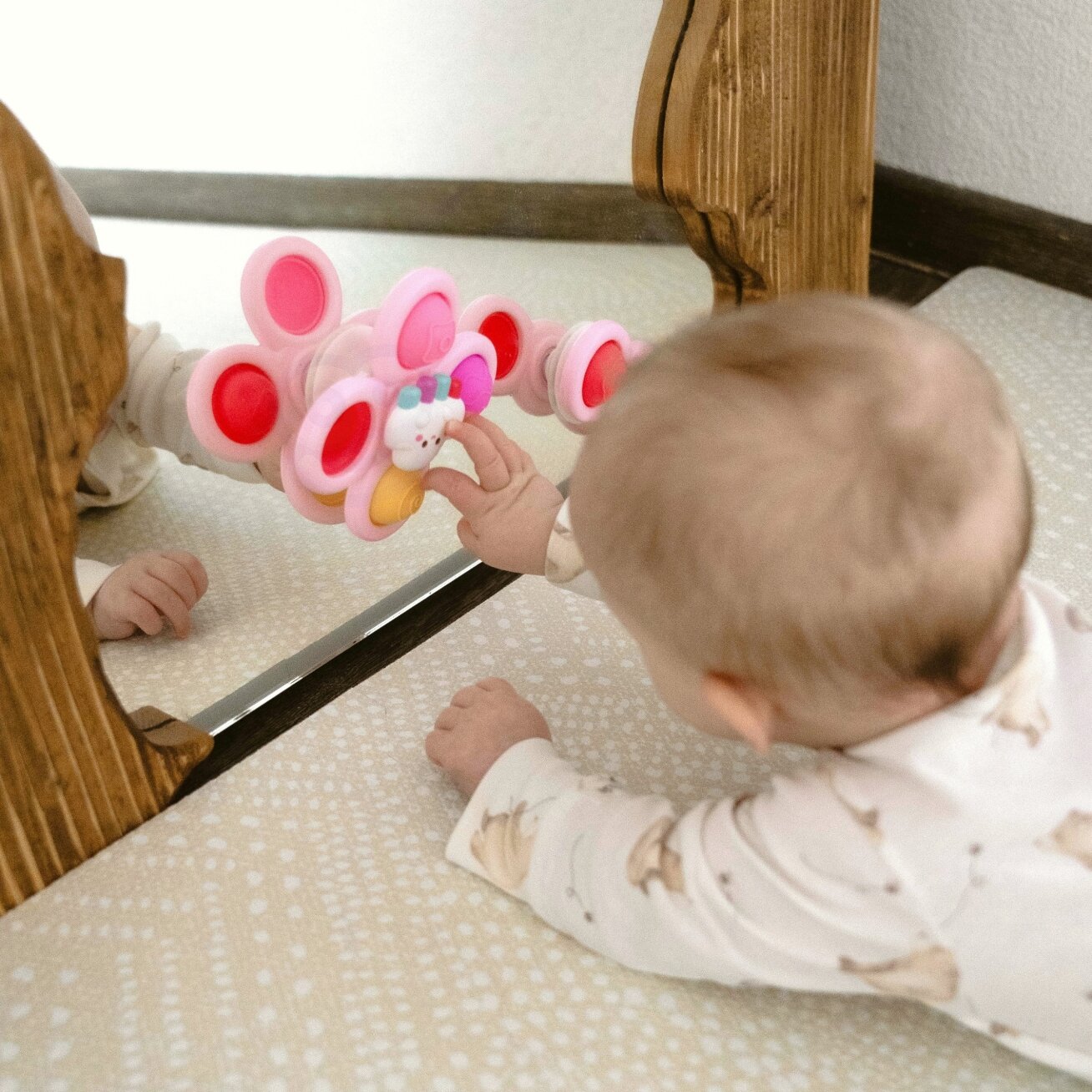 WOOPIE BABY Kosminis Spinner Pop-it sensorinis žaislas, keičiami 3 vnt., rožinis. 2 WOOPIE BABY Kosminis Spinner Pop-it sensorinis žaislas, keičiami 3 vnt., rožinis. 2