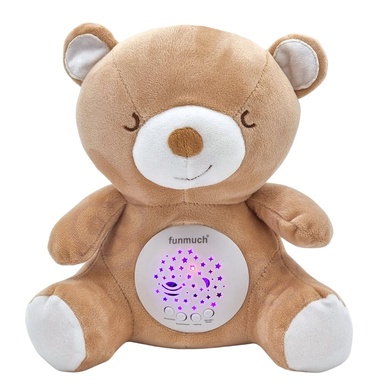 WOOPIE BABY Minkštas migdytojas-projektorius 2in1 Meškiukas – 10 lopšinių 6
