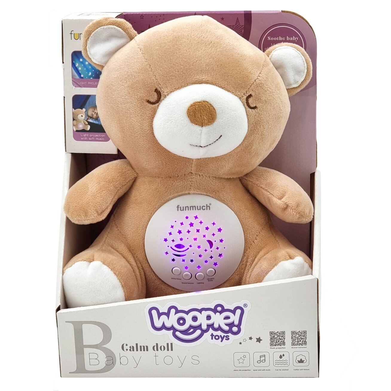 WOOPIE BABY Minkštas migdytojas-projektorius 2in1 Meškiukas – 10 lopšinių 9 WOOPIE BABY Minkštas migdytojas-projektorius 2in1 Meškiukas – 10 lopšinių 9