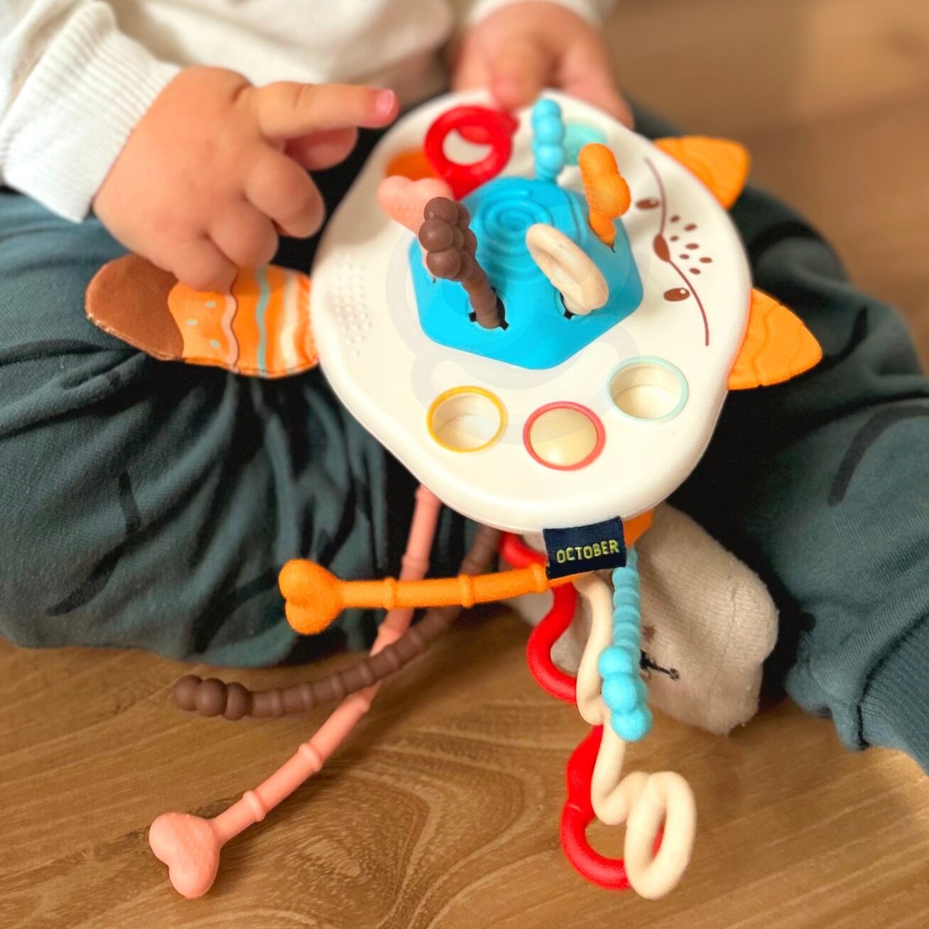 WOOPIE BABY Montessori sensorinis žaislas – kramtukas, barškutis, daugiafunkcis lapinas 5 WOOPIE BABY Montessori sensorinis žaislas – kramtukas, barškutis, daugiafunkcis lapinas 5