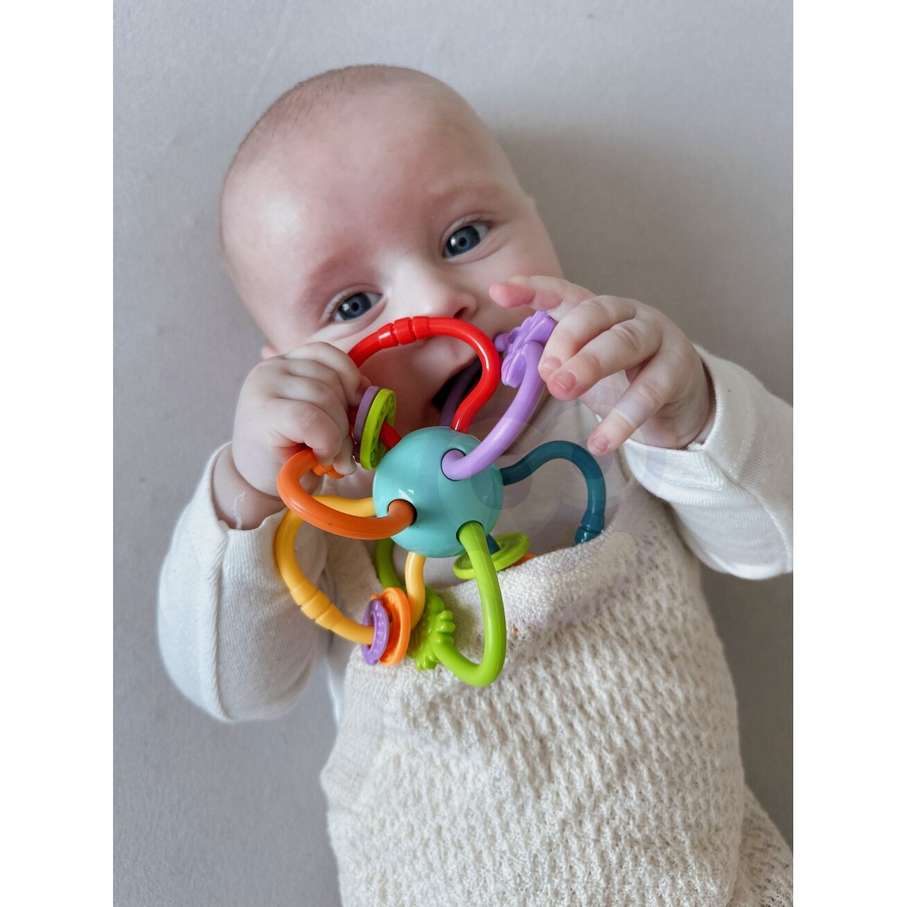 WOOPIE BABY sensorinis žaislas barškutis kramtukas 2in1 1