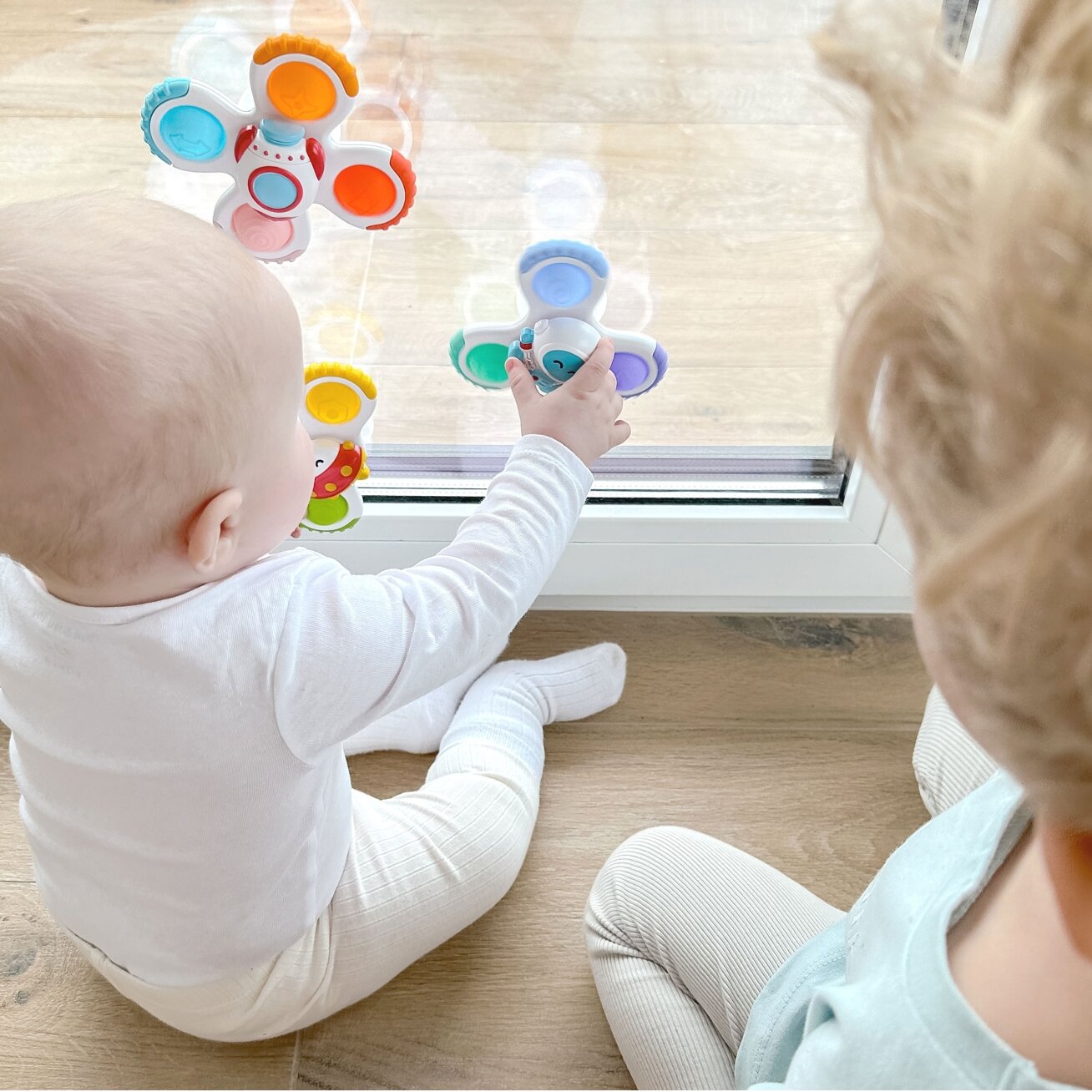 WOOPIE BABY Spinner sensorinis žaislas Raketa Ateivis UFO 3 vnt. 2