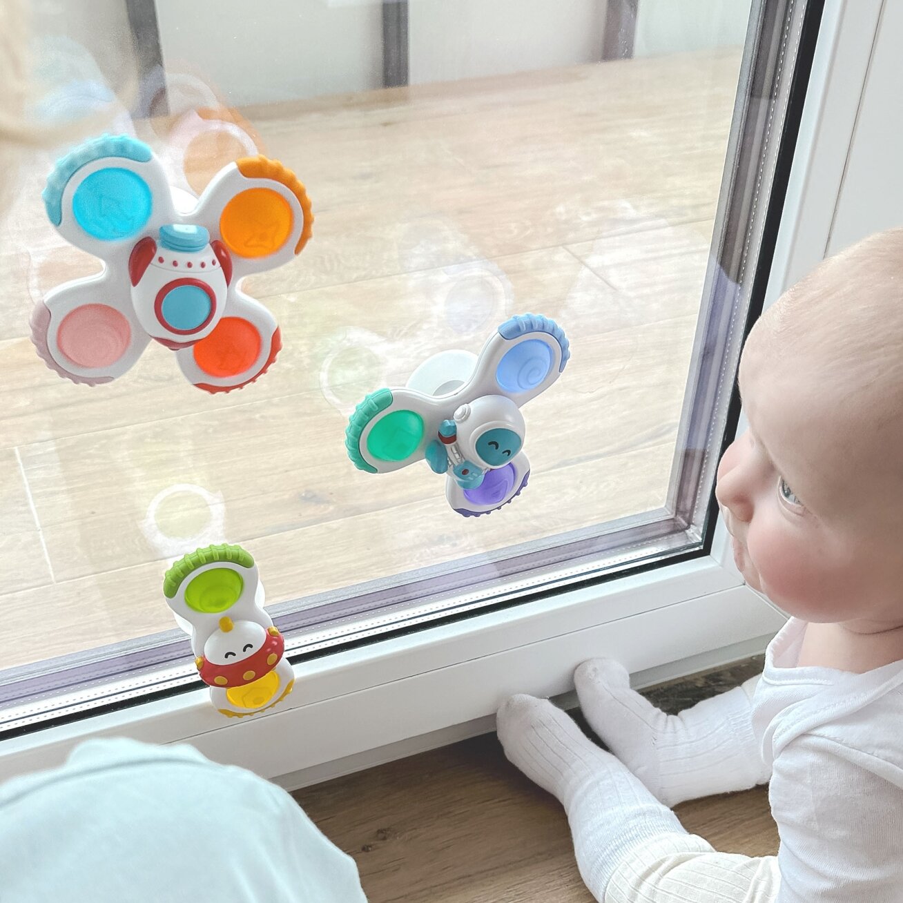WOOPIE BABY Spinner sensorinis žaislas Raketa Ateivis UFO 3 vnt. 3 WOOPIE BABY Spinner sensorinis žaislas Raketa Ateivis UFO 3 vnt. 3