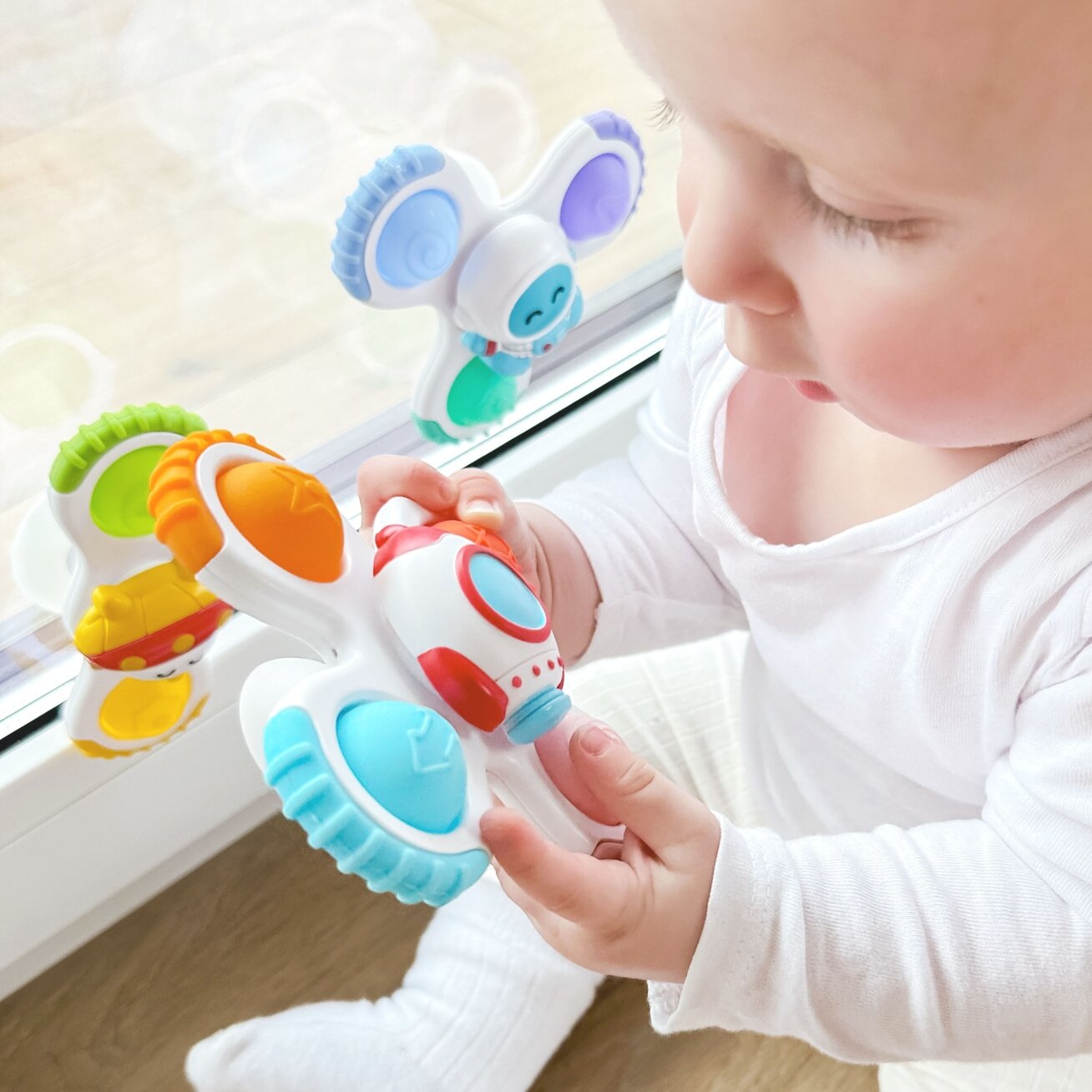 WOOPIE BABY Spinner sensorinis žaislas Raketa Ateivis UFO 3 vnt. 4 WOOPIE BABY Spinner sensorinis žaislas Raketa Ateivis UFO 3 vnt. 4