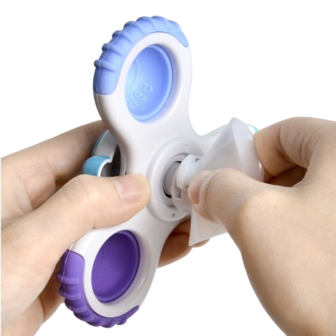 WOOPIE BABY Spinner sensorinis žaislas Raketa Ateivis UFO 3 vnt. 5