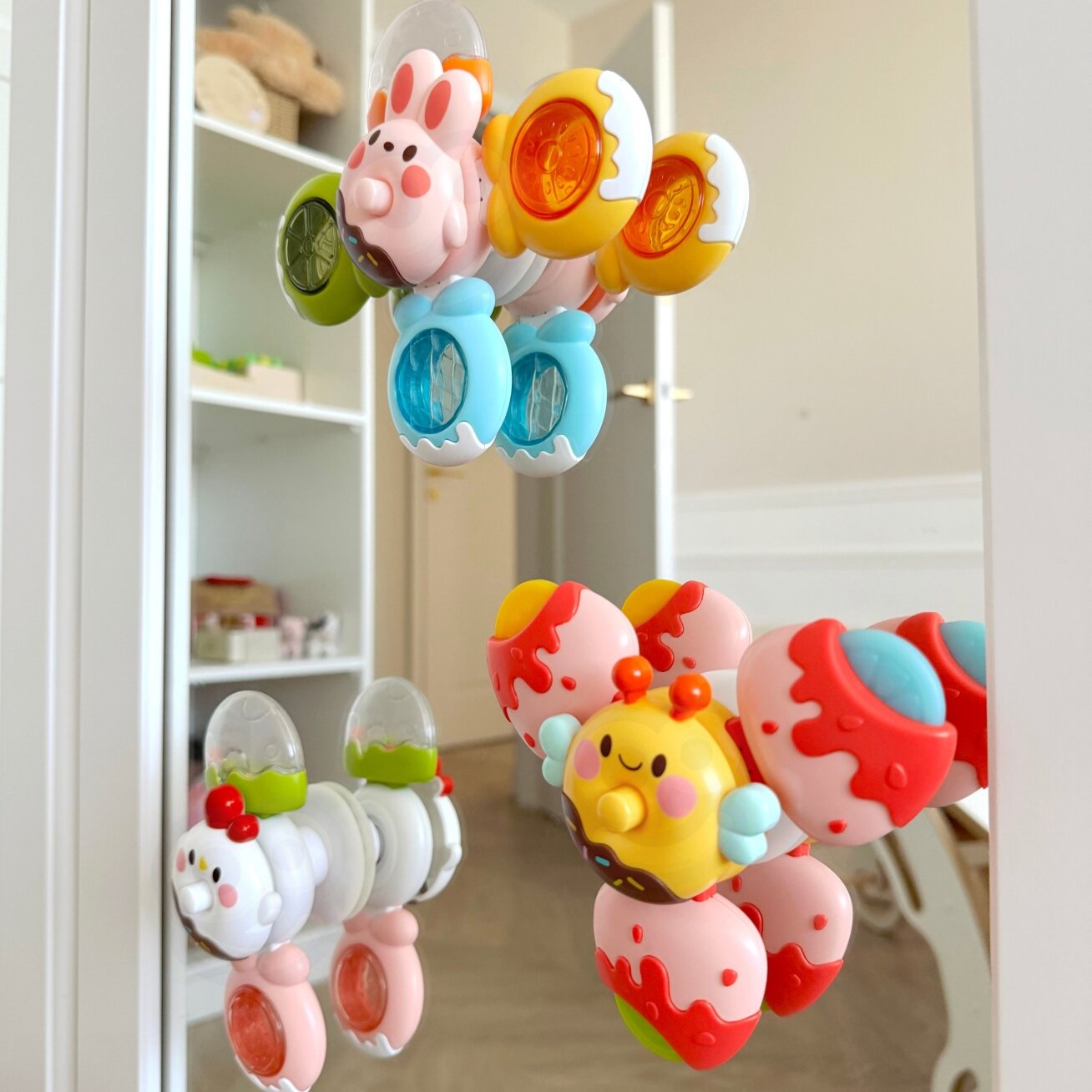 WOOPIE BABY Spinner sensorinis žaislas Bitė Viščiukas Triušis Keičiami 3 vnt. 2 WOOPIE BABY Spinner sensorinis žaislas Bitė Viščiukas Triušis Keičiami 3 vnt. 2