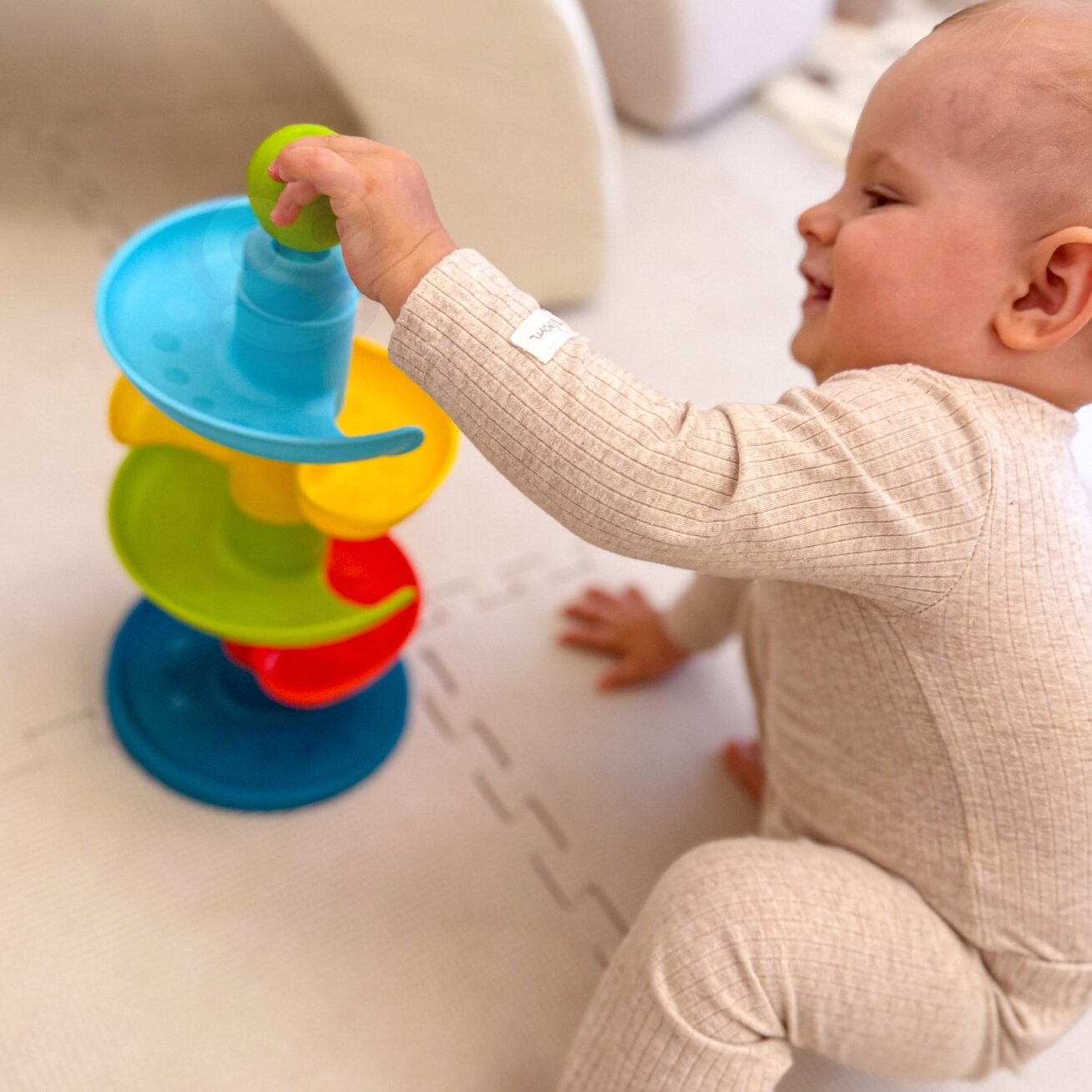 WOOPIE BABY kamuoliukų trasa Kulių trasa rinkinys Spiralė + 3 kamuoliukai 3 WOOPIE BABY kamuoliukų trasa Kulių trasa rinkinys Spiralė + 3 kamuoliukai 3