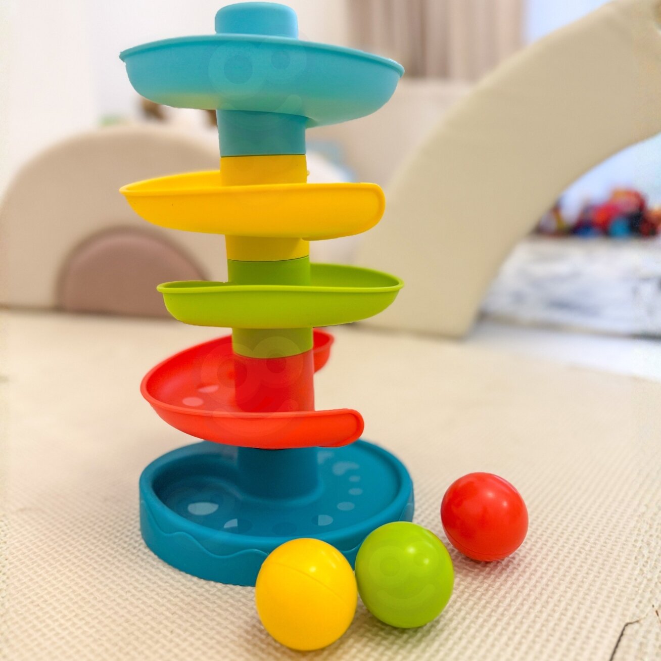 WOOPIE BABY kamuoliukų trasa Kulių trasa rinkinys Spiralė + 3 kamuoliukai 4 WOOPIE BABY kamuoliukų trasa Kulių trasa rinkinys Spiralė + 3 kamuoliukai 4