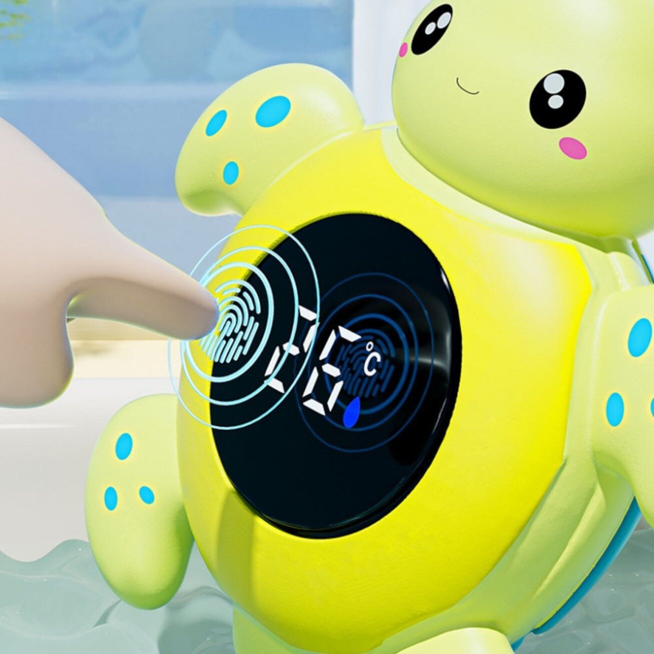 WOOPIE BABY 2in1 maudynių termometras vandens ir patalpos temperatūrai matuoti Vėžliukas 3 WOOPIE BABY 2in1 maudynių termometras vandens ir patalpos temperatūrai matuoti Vėžliukas 3