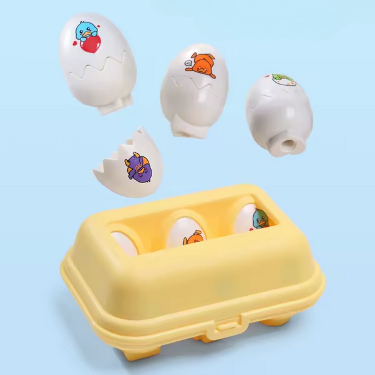 WOOPIE Montessori rūšiavimo dėlionė: priderink formas. Linksmi viščiukai kiaušiniuose 6 vnt. 10 WOOPIE Montessori rūšiavimo dėlionė: priderink formas. Linksmi viščiukai kiaušiniuose 6 vnt. 10