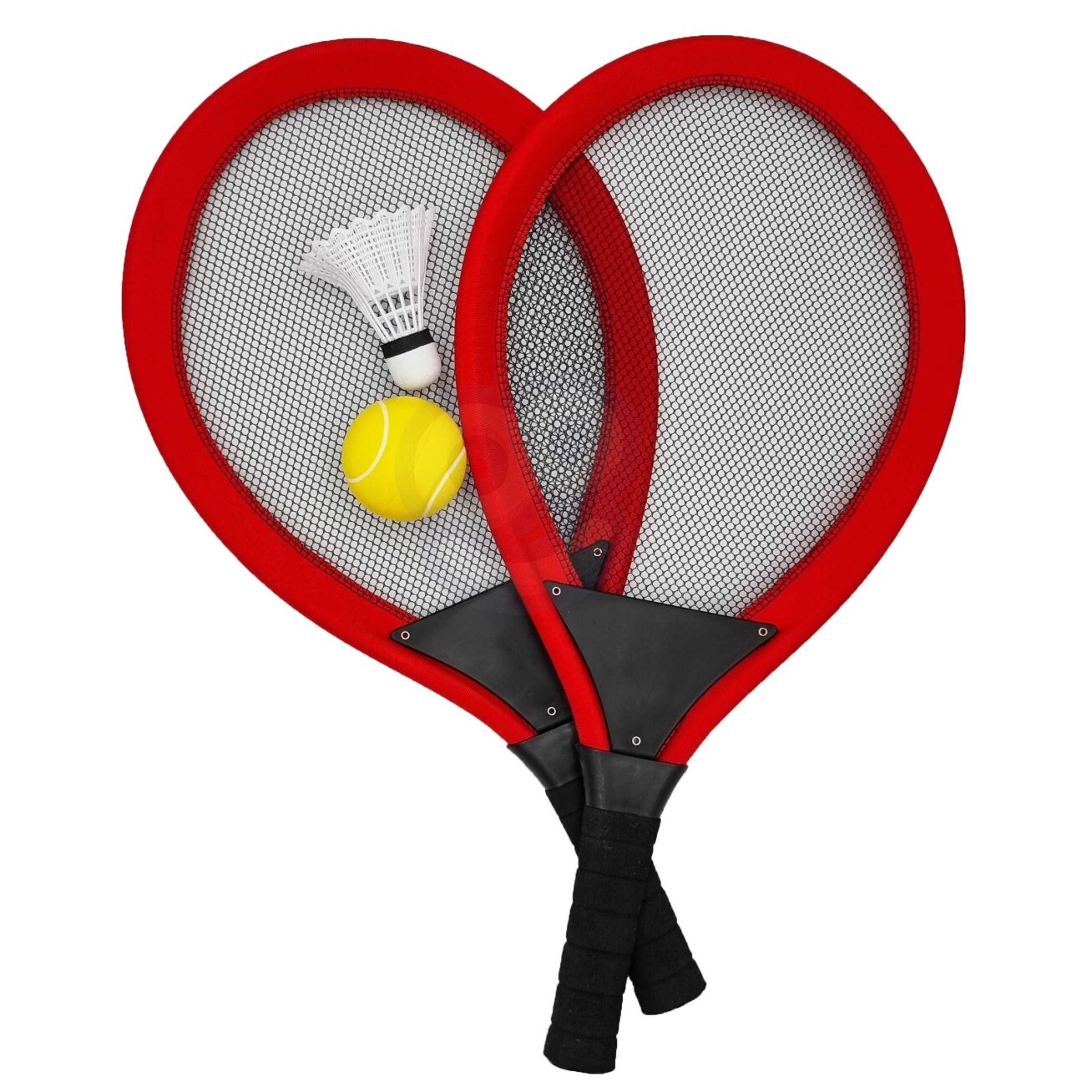 WOOPIE Didelės teniso ir badmintono raketės vaikams rinkinys + kamuoliukas ir plunksnelė 3 WOOPIE Didelės teniso ir badmintono raketės vaikams rinkinys + kamuoliukas ir plunksnelė 3