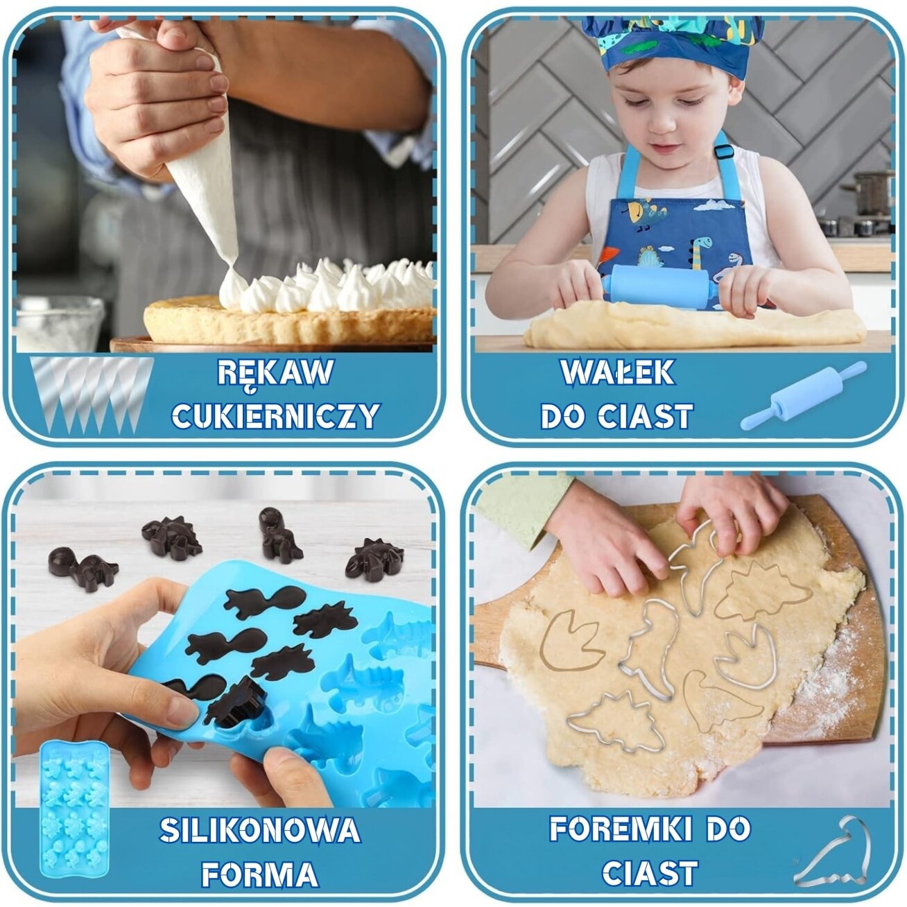 WOOPIE Dino mažojo virėjo rinkinys 10