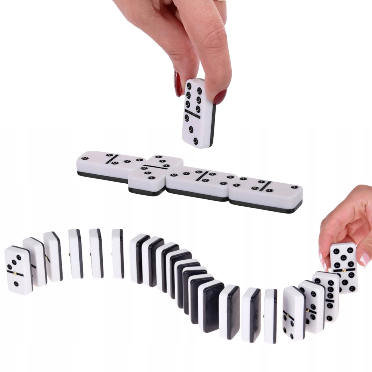 WOOPIE Domino klasikinis loginis žaidimas 28 kaladėlės 2 WOOPIE Domino klasikinis loginis žaidimas 28 kaladėlės 2