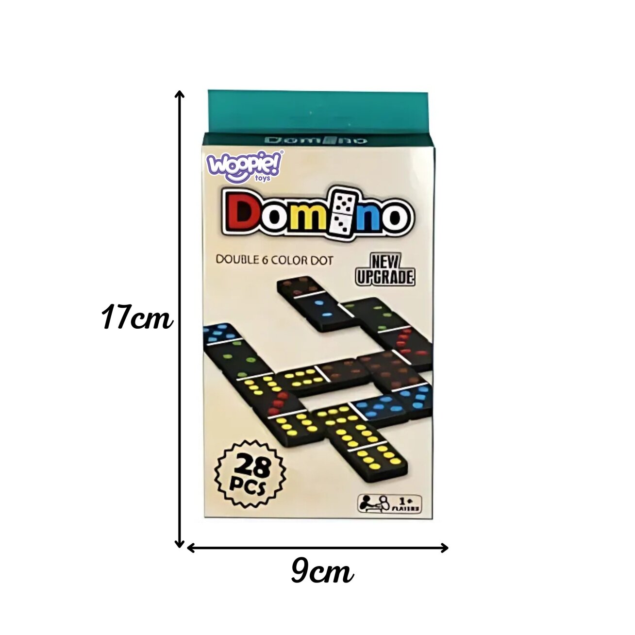 WOOPIE Domino loginis šeimos žaidimas 28 kaladėlės 3