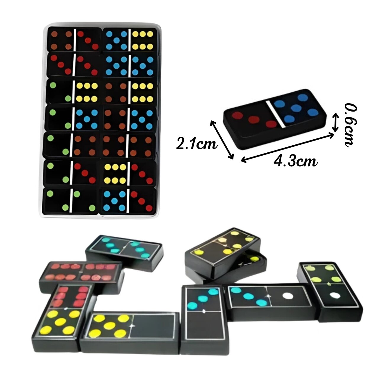 WOOPIE Domino loginis šeimos žaidimas 28 kaladėlės 4