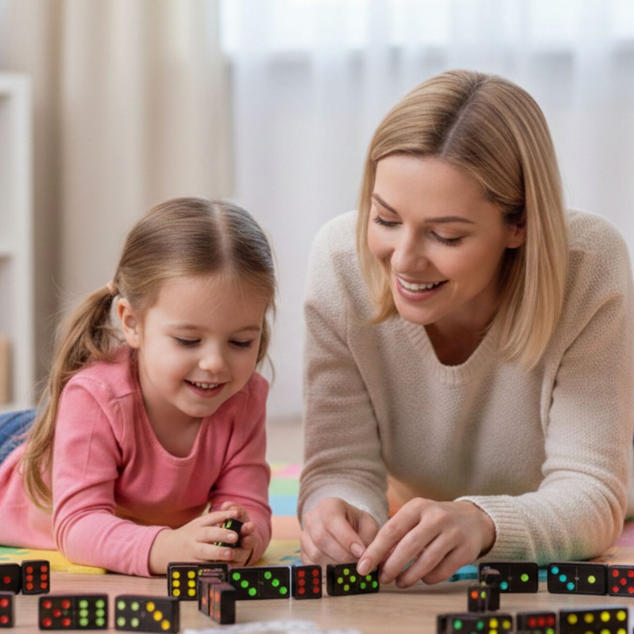 WOOPIE Domino loginis šeimos žaidimas 28 kaladėlės 5