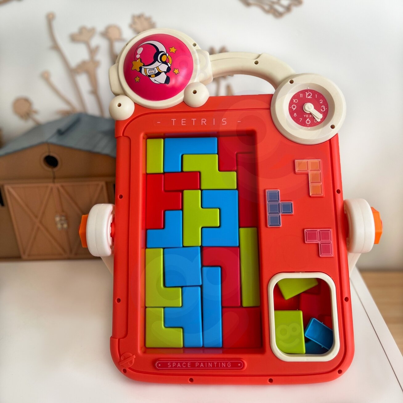 WOOPIE Dvipusė piešimo lenta ir Tetris žaidimas 2in1 oranžinė 2 WOOPIE Dvipusė piešimo lenta ir Tetris žaidimas 2in1 oranžinė 2