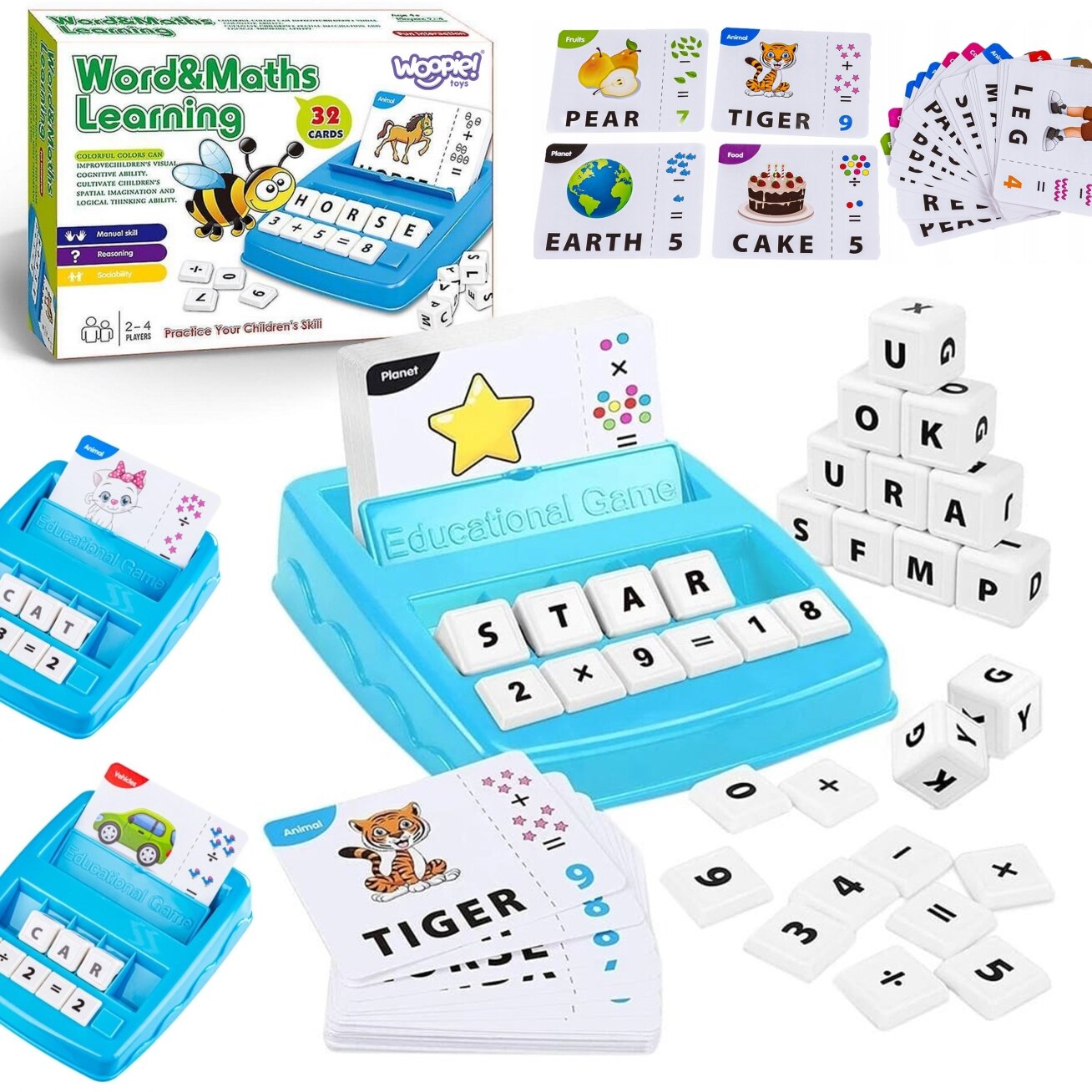 WOOPIE edukacinis žaidimas anglų kalbos ir matematikos mokymuisi WOOPIE edukacinis žaidimas anglų kalbos ir matematikos mokymuisi