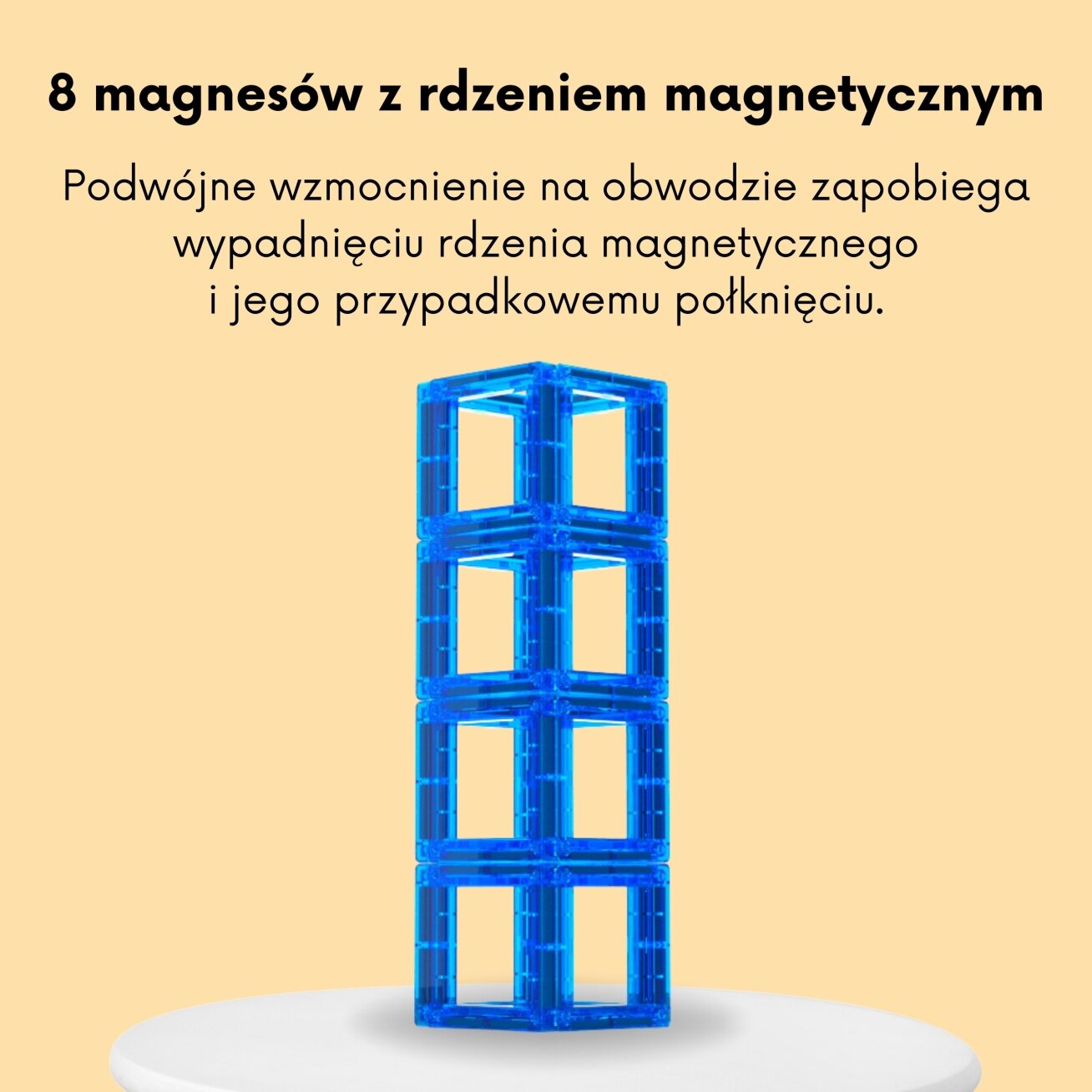 WOOPIE Erdvinės magnetinės kaladėlės Skaičių mokymasis 70 elementų 6