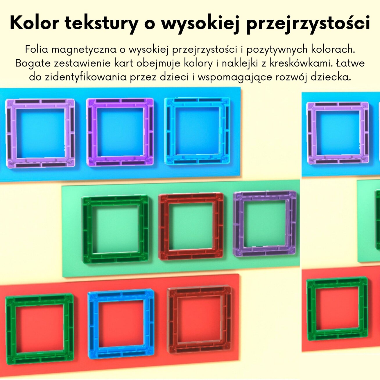 WOOPIE Erdvinės magnetinės kaladėlės Raidžių mokymasis 70 elementų 3
