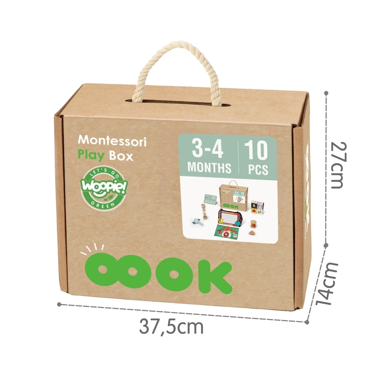 WOOPIE GREEN Montessori XXL dėžutė sensorikai ir ugdymui 6in1 FSC 9 WOOPIE GREEN Montessori XXL dėžutė sensorikai ir ugdymui 6in1 FSC 9