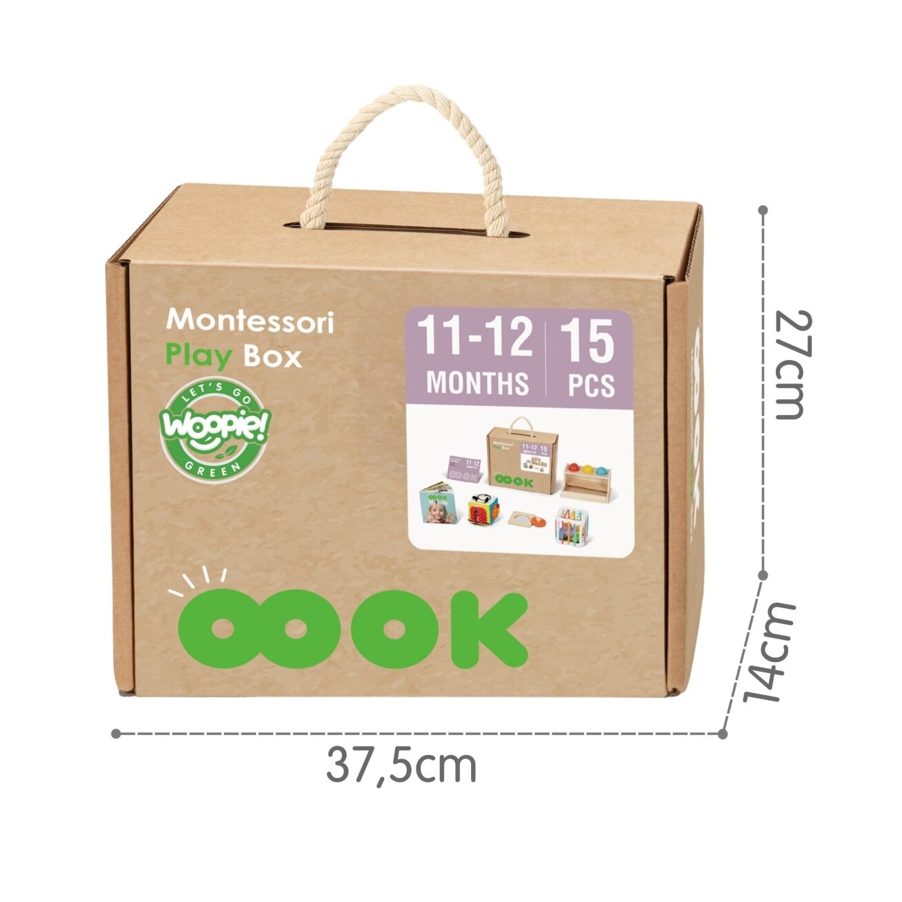 WOOPIE GREEN Dėžutė Box 5in1 Montessori edukacinė 11-12M FSC 8 WOOPIE GREEN Dėžutė Box 5in1 Montessori edukacinė 11-12M FSC 8