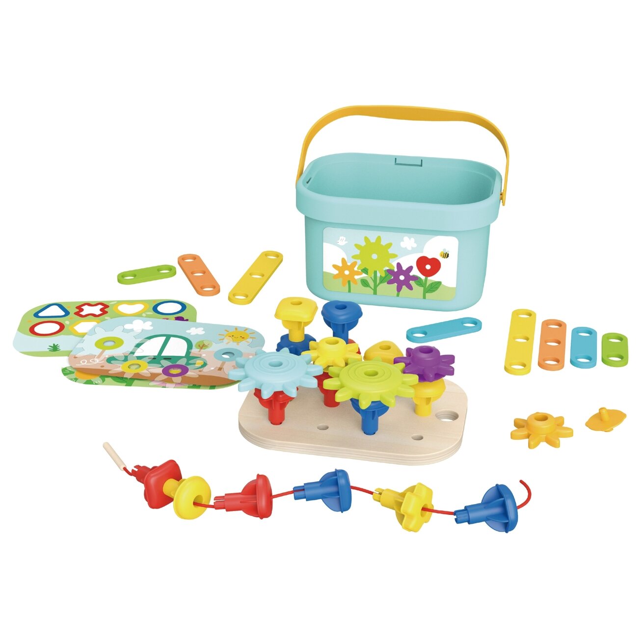 WOOPIE GREEN Konstrukcinis motorikos BOX Montessori 12w1 FSC 13