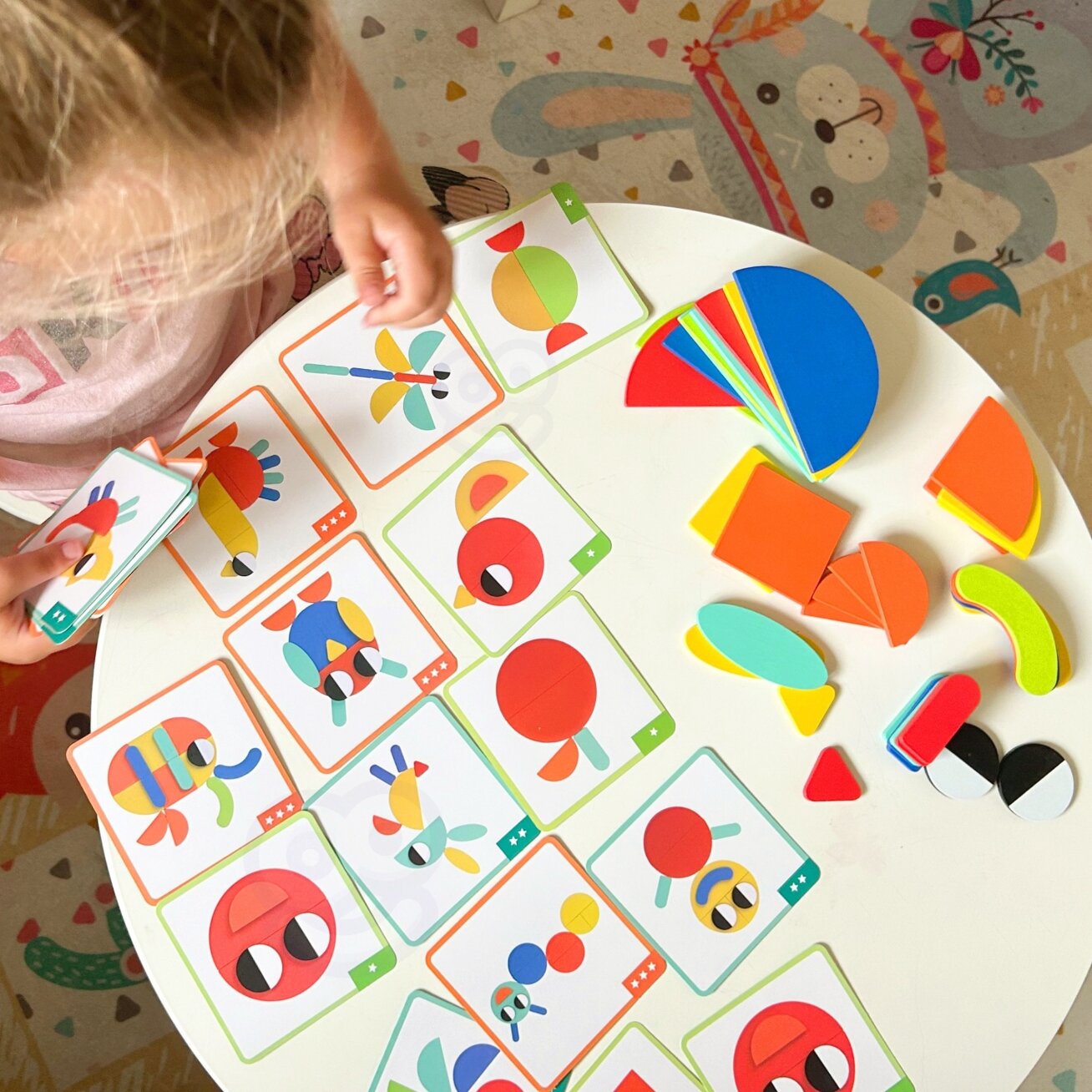WOOPIE GREEN Medinė Montessori dėlionė 40 raštų atkurti 55 el. FSC sertifikatas 3