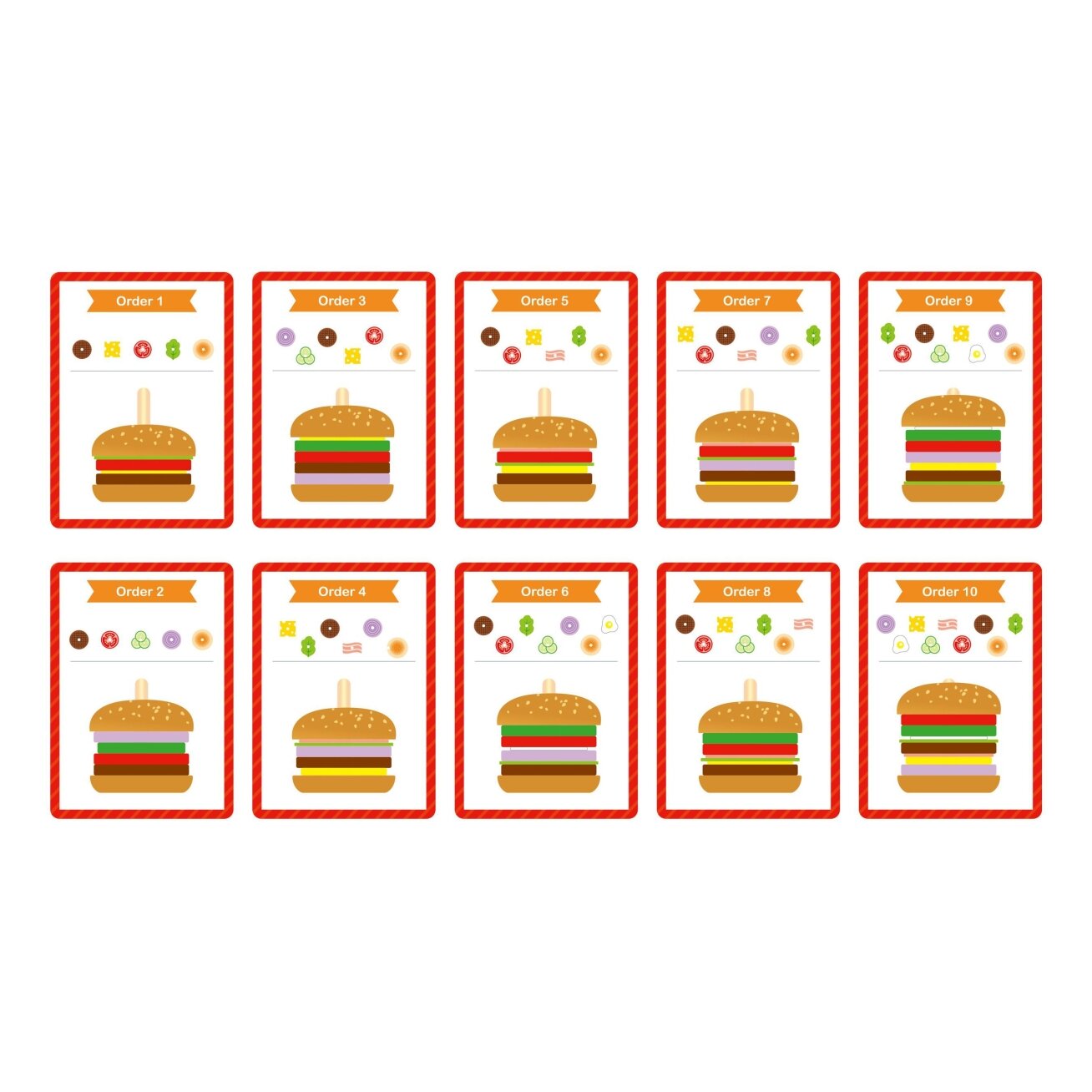 WOOPIE GREEN Medinis burgeris – restoranas, dėlionė vaikams, 15 el. FSC sertifikatas 11