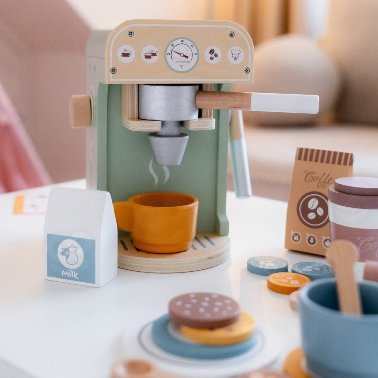 WOOPIE GREEN Medinis kavos aparatas konditerija barista 25 el. 4