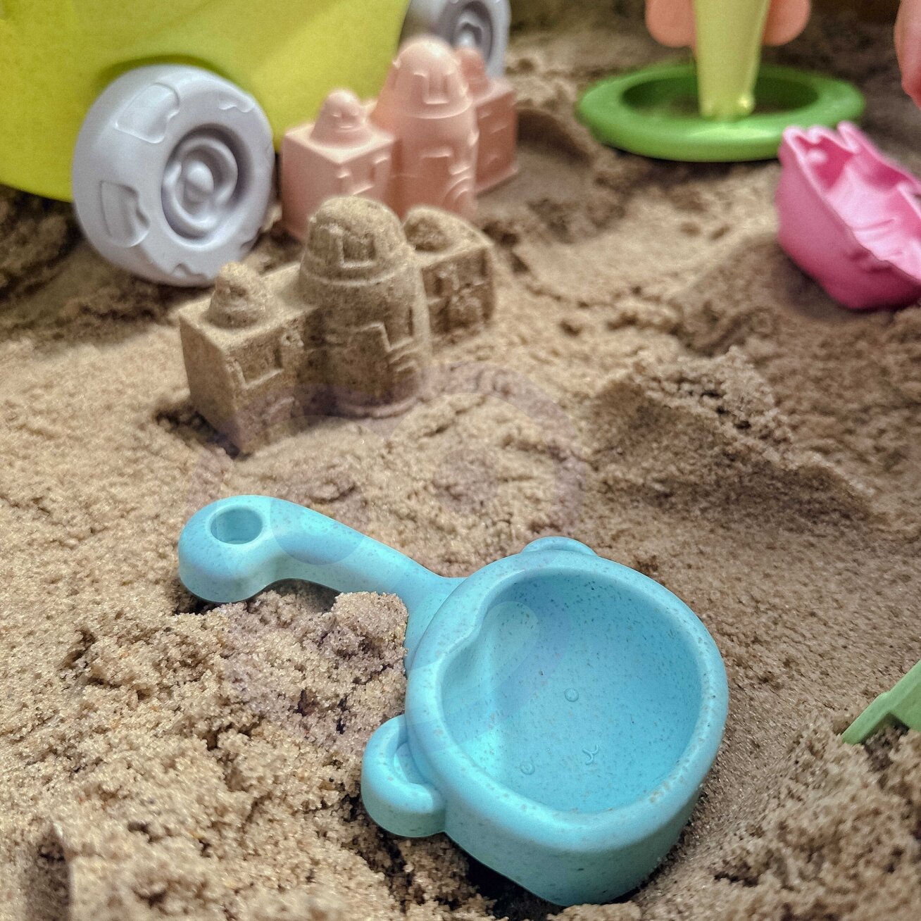 WOOPIE GREEN smėlio žaidimų rinkinys su vežimėliu 13 vnt. BIODEGRADUOJAMA ORGANINĖ MEDŽIAGA 7