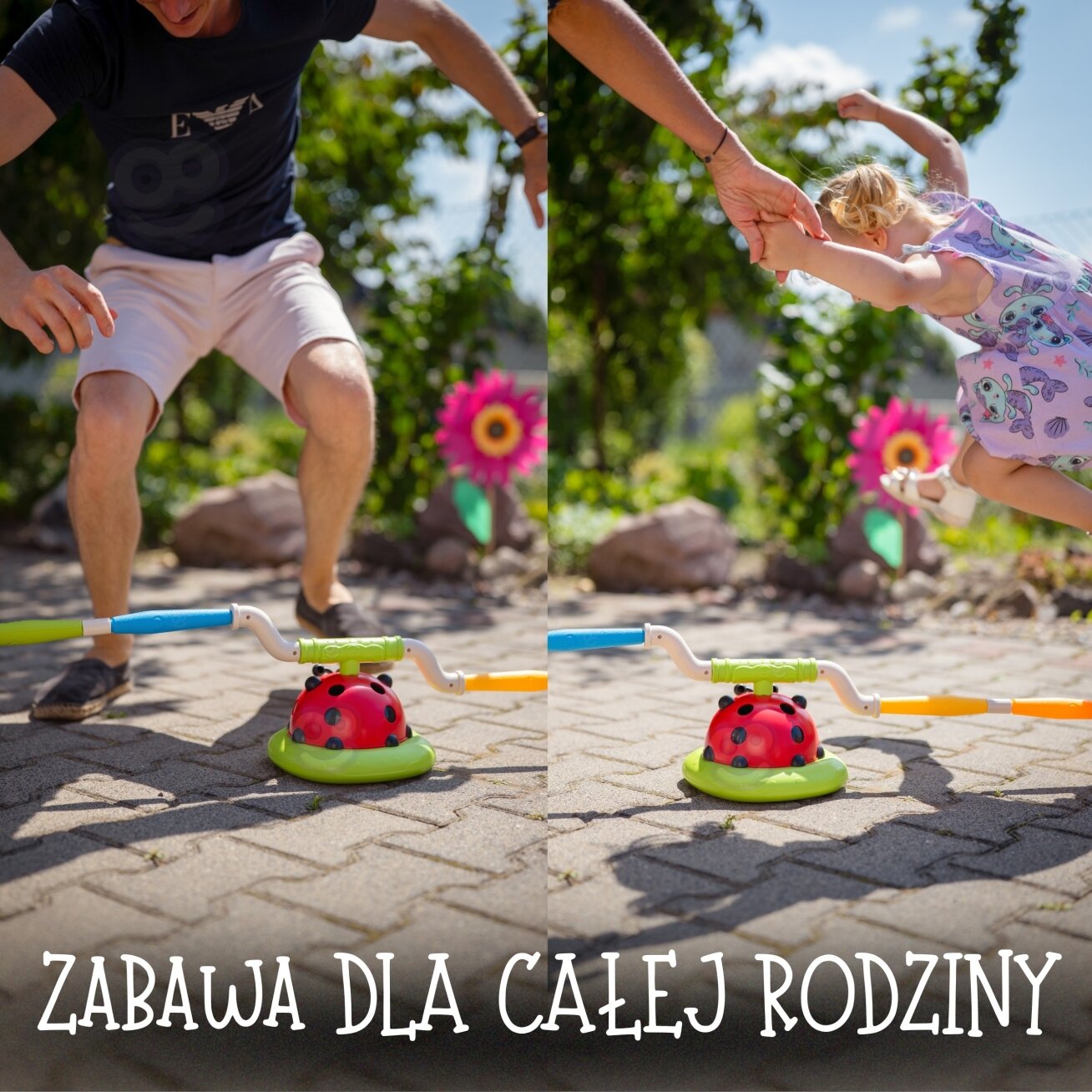 WOOPIE Vikrumo žaidimas 3in1 Raketos paleidimo įrenginys Šokdynė Mėtymas į taikinį Boružėlė 4 WOOPIE Vikrumo žaidimas 3in1 Raketos paleidimo įrenginys Šokdynė Mėtymas į taikinį Boružėlė 4