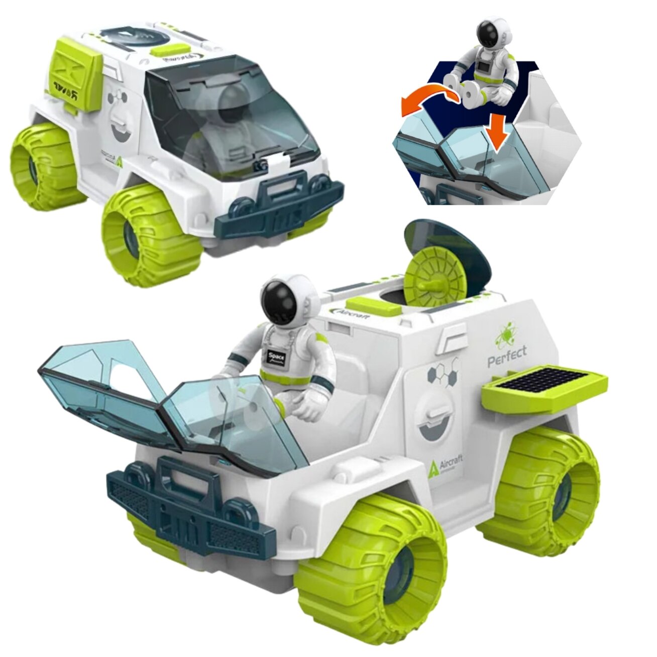 WOOPIE Interaktyvus kosminis marsaeigis Space Set 4