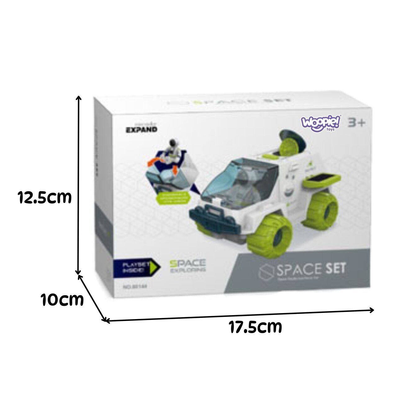 WOOPIE Interaktyvus kosminis marsaeigis Space Set 9
